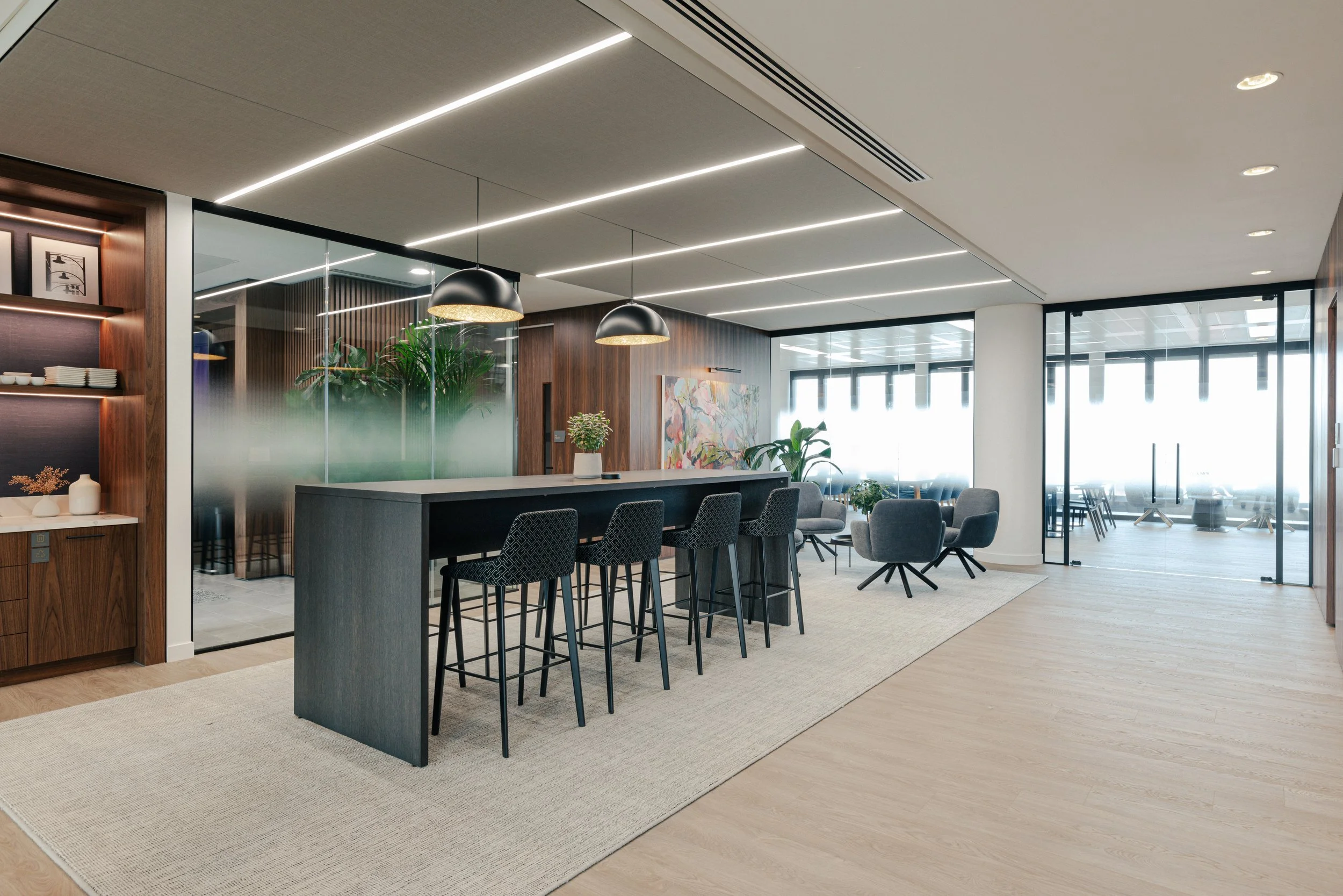 Richmond architecture and interior design firm SMBW's design for a London Investment Bank office.