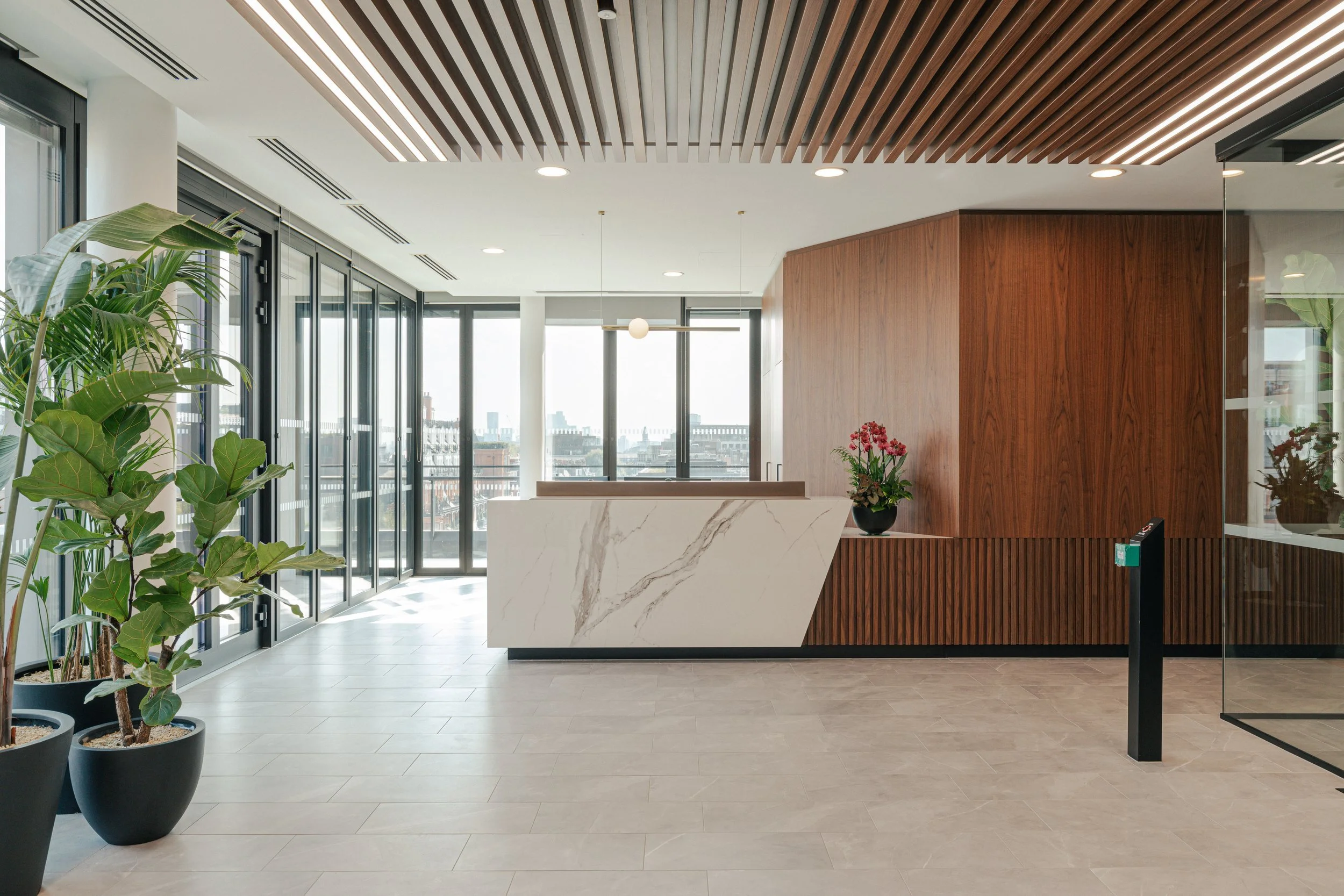 Richmond architecture and interior design firm SMBW's design for a London Investment Bank office.