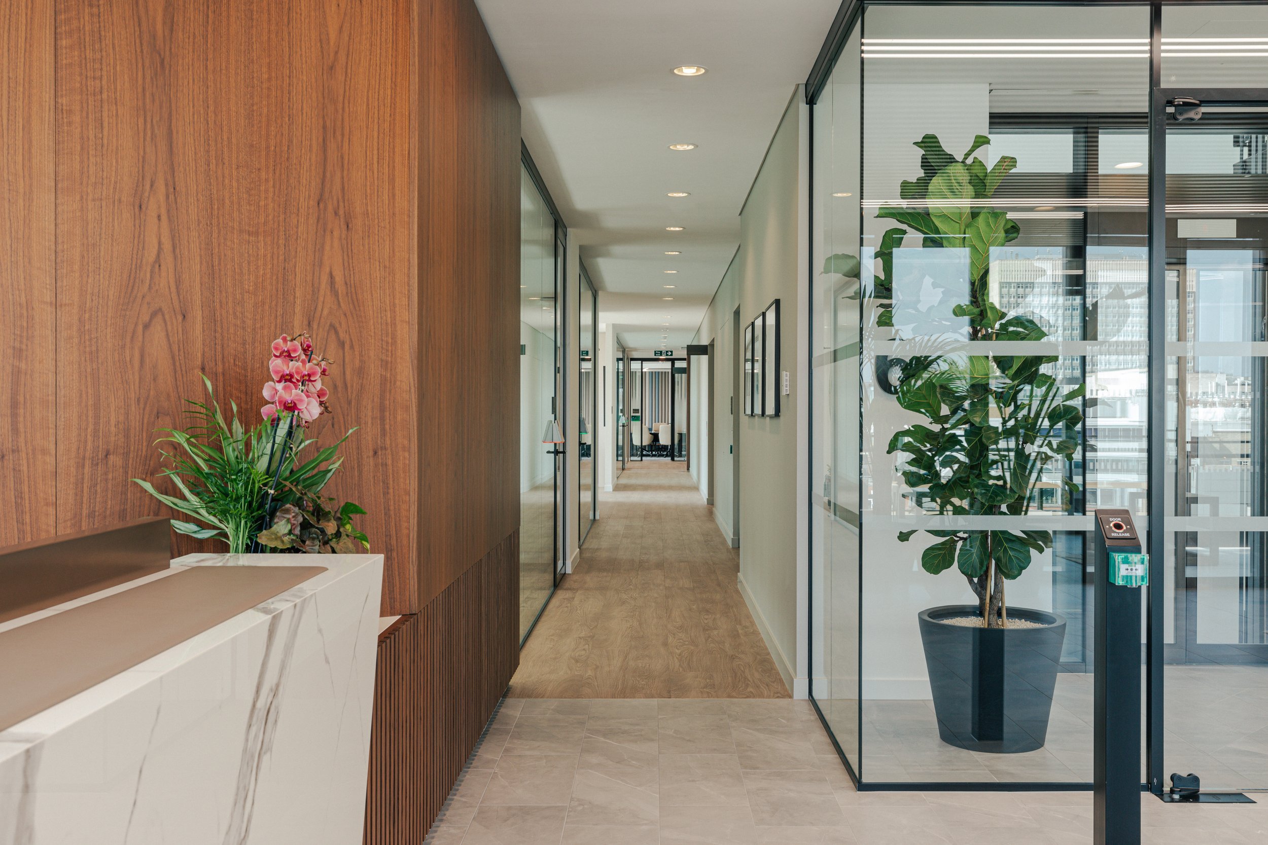 Richmond architecture and interior design firm SMBW's design for a London Investment Bank office.