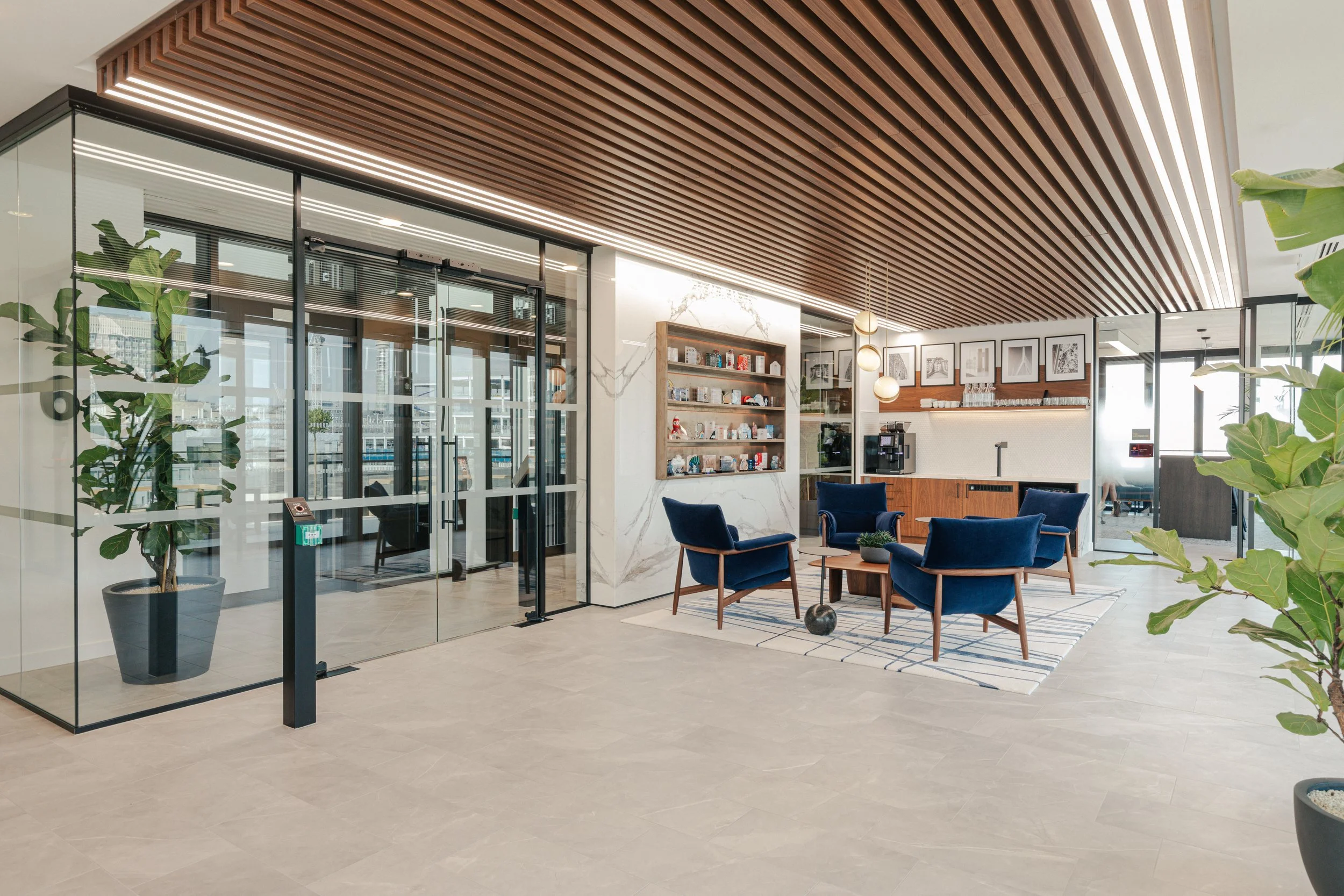 Richmond architecture and interior design firm SMBW's design for a London Investment Bank office.