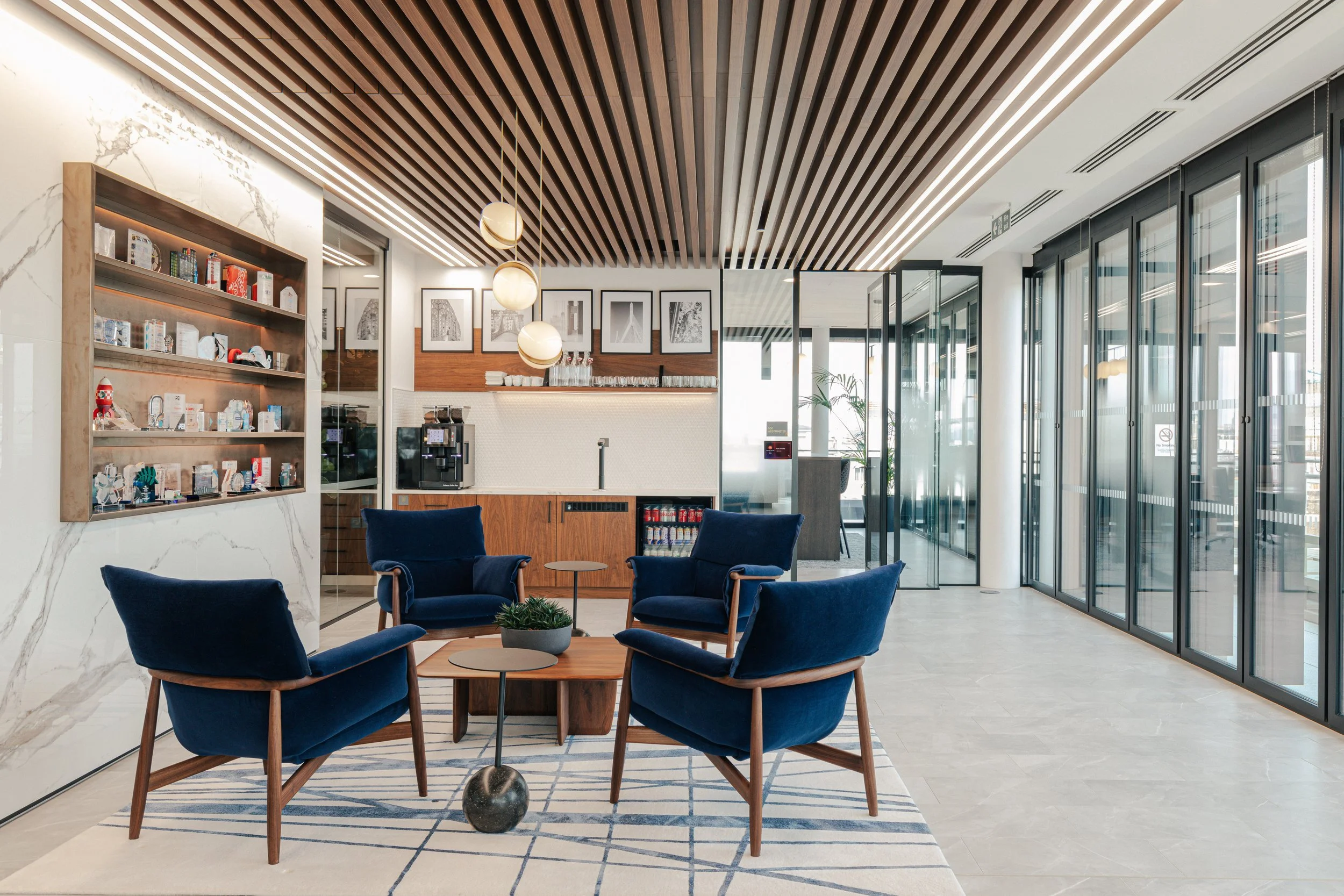 Richmond architecture and interior design firm SMBW's design for a London Investment Bank office.