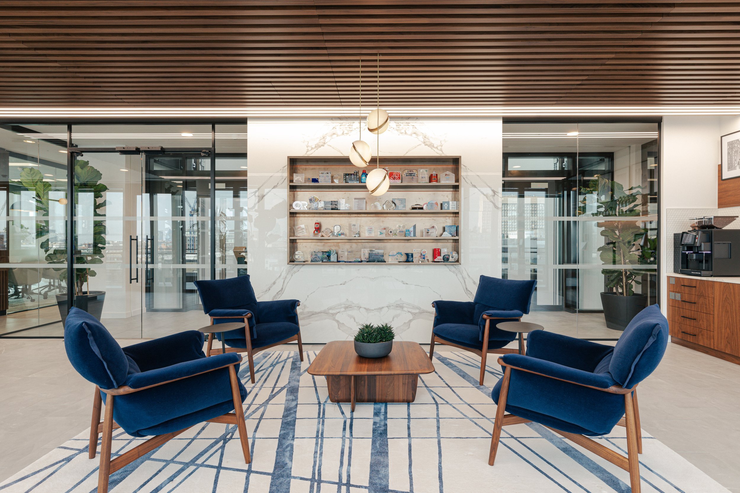 Richmond architecture and interior design firm SMBW's design for a London Investment Bank office.