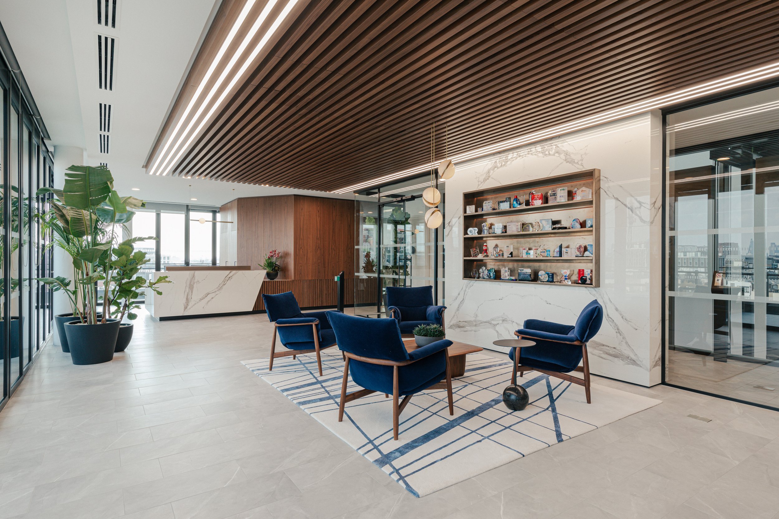 Richmond architecture and interior design firm SMBW's design for a London Investment Bank office.