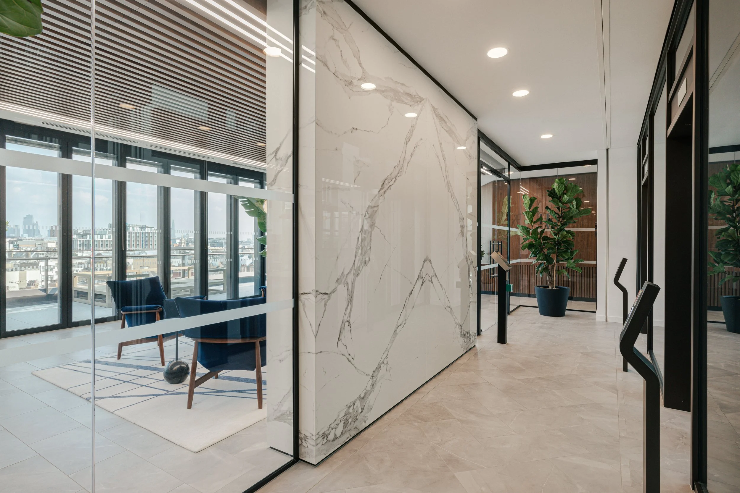 Richmond architecture and interior design firm SMBW's design for a London Investment Bank office.