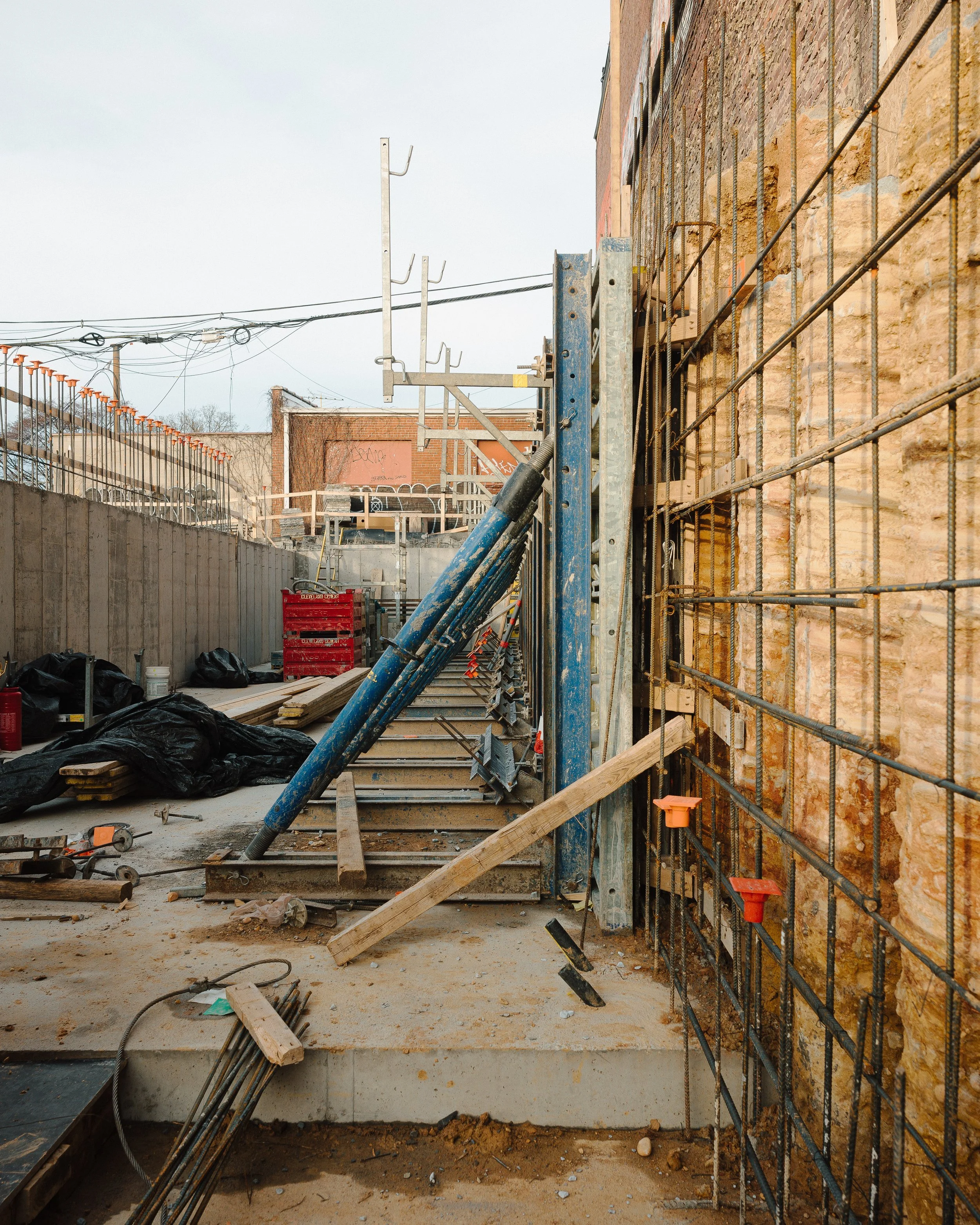Construction progress of SMBW mixed-use development Soda Flats in RVA's Scotts Addition