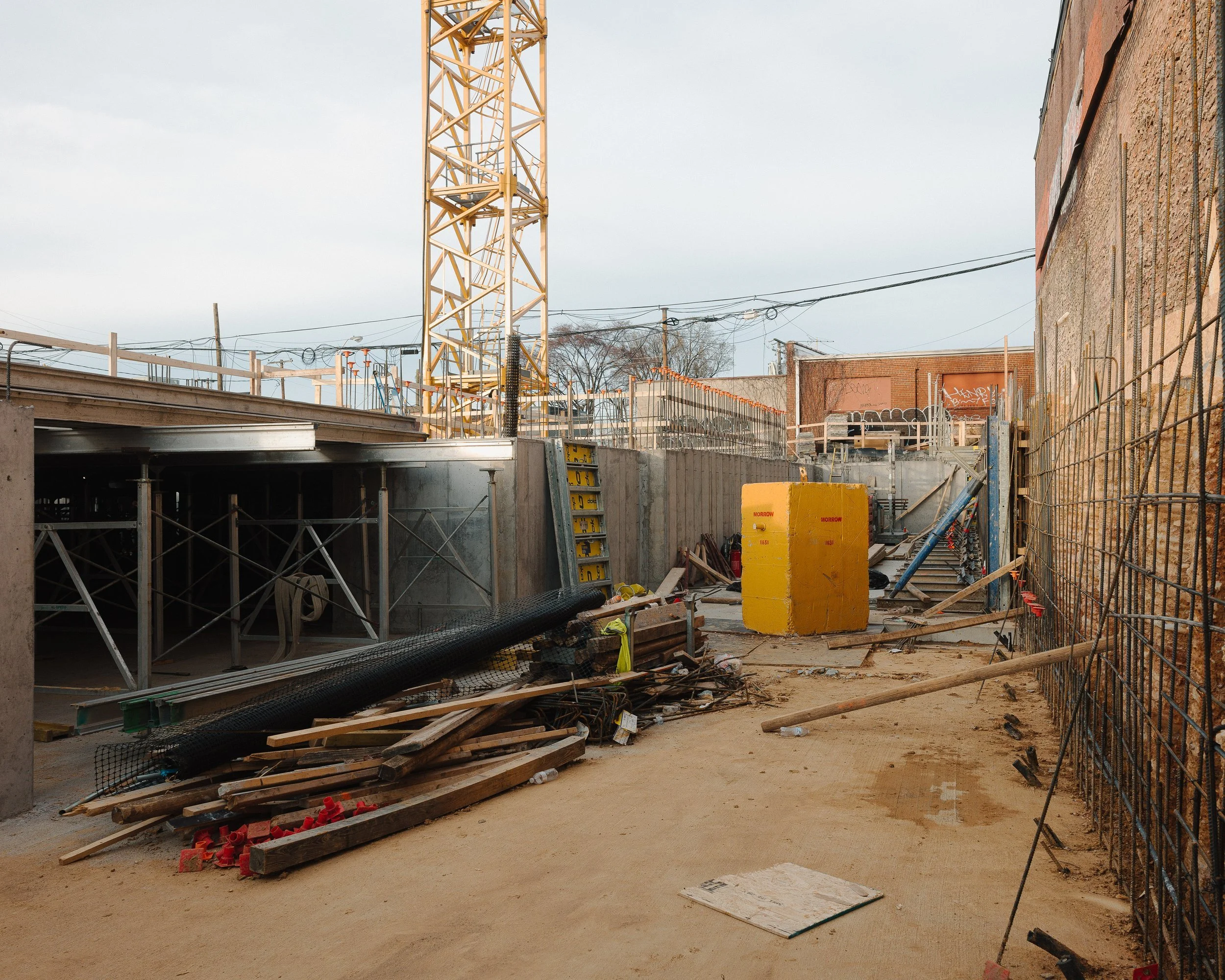 Construction progress of SMBW mixed-use development Soda Flats in RVA's Scotts Addition