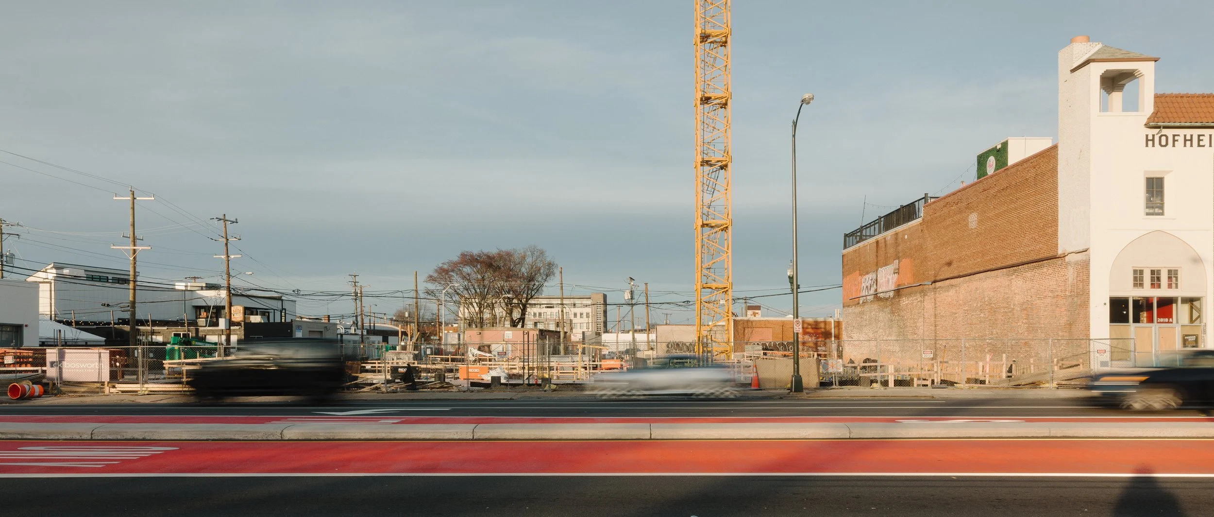 Construction progress of SMBW mixed-use development Soda Flats in RVA's Scotts Addition