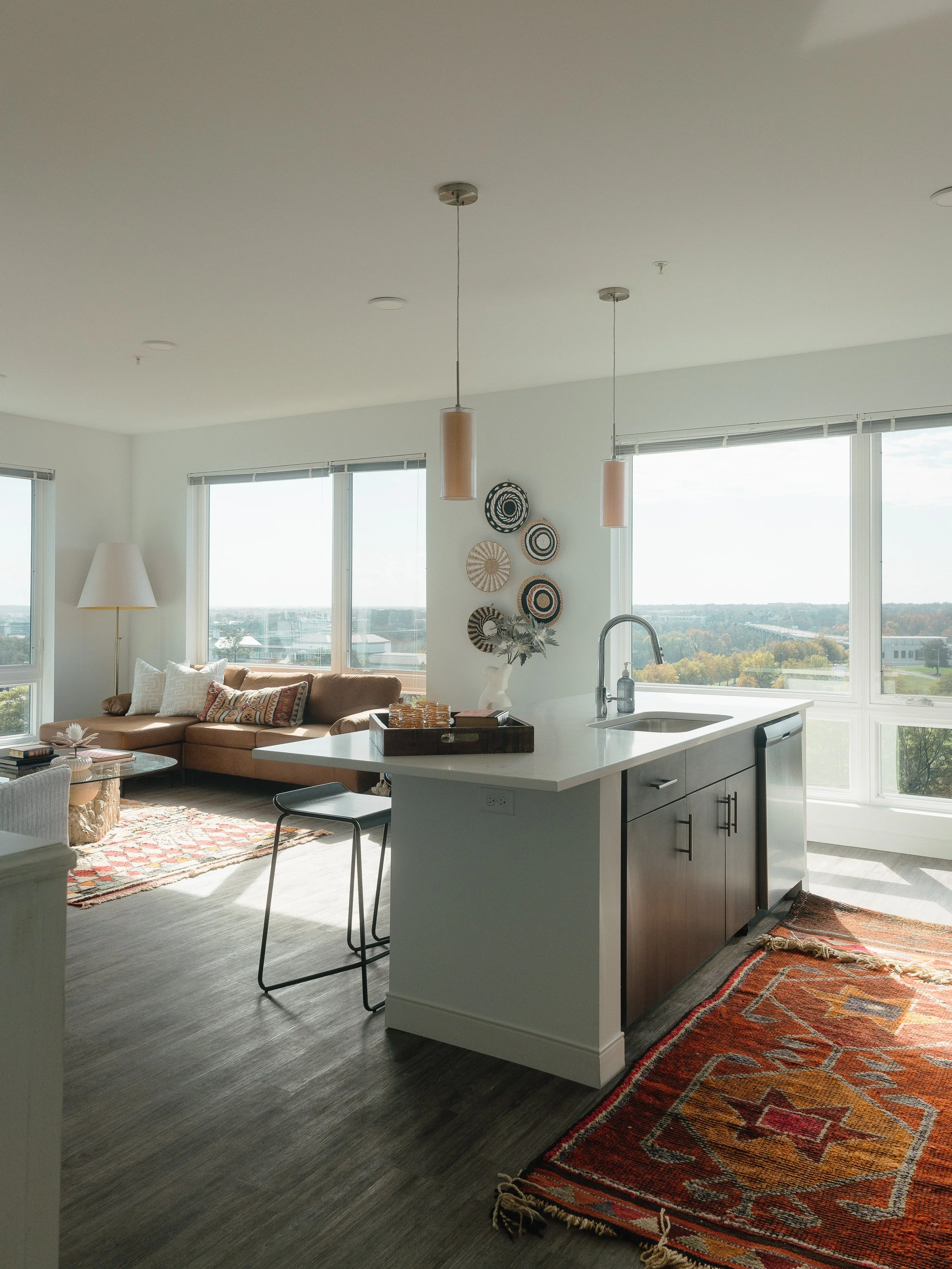 Interior shot of unit in SMBW mixed-use development One Canal on the corner of First and Canal in the Monroe Ward neighborhood