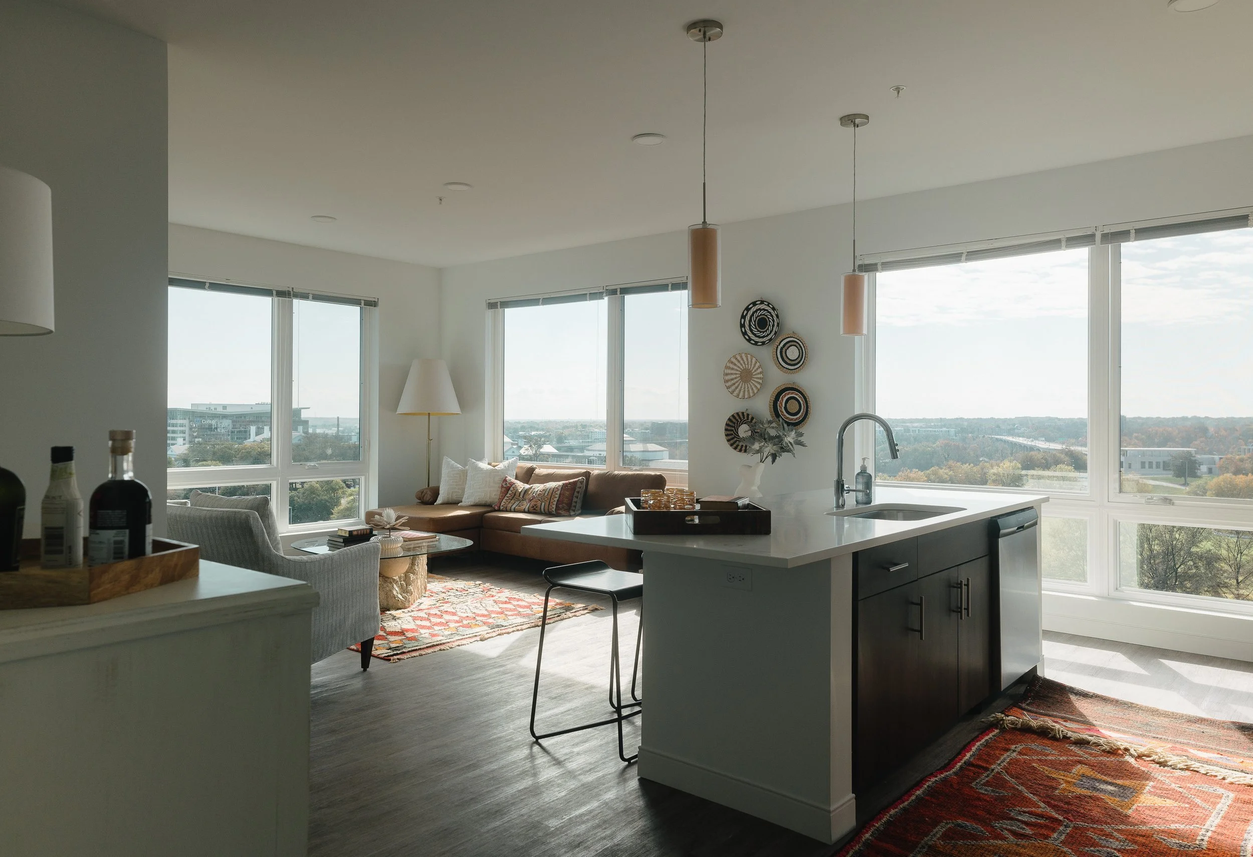 Interior shot of unit in SMBW mixed-use development One Canal on the corner of First and Canal in the Monroe Ward neighborhood