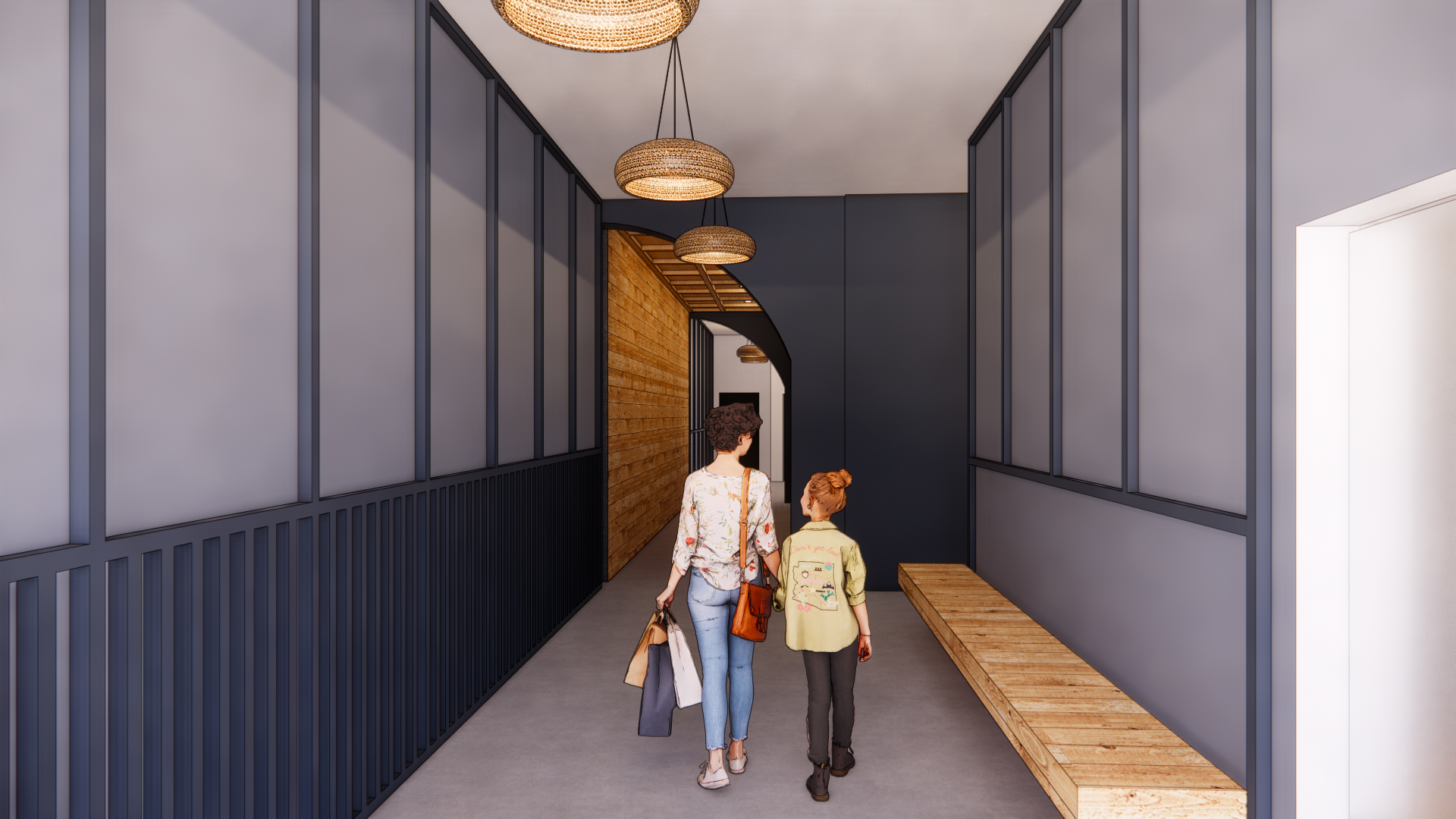 Interior rendering by SMBW for upcoming Manchester mixed-use development