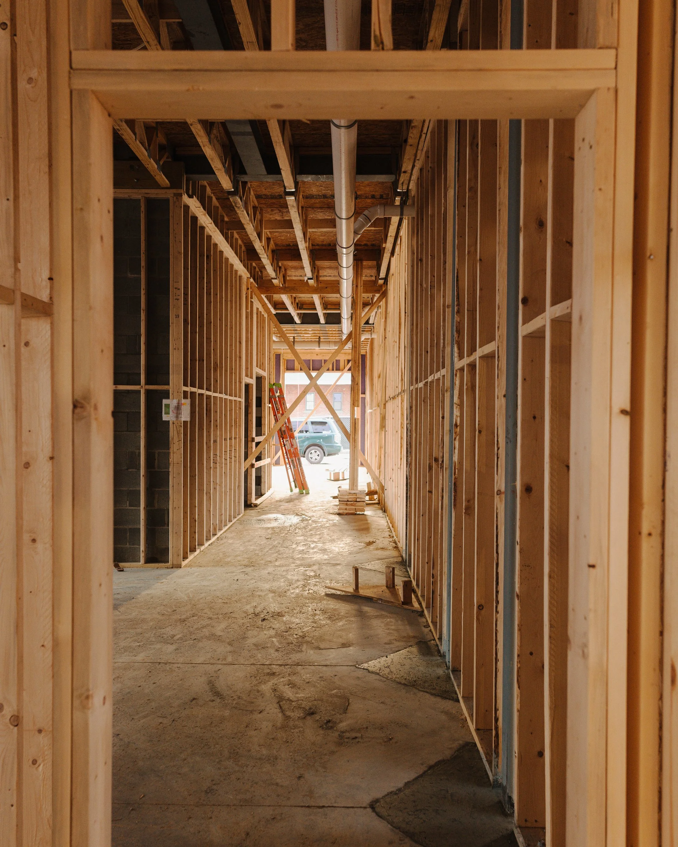 Construction progress on upcoming Manchester mixed-use development by SMBW