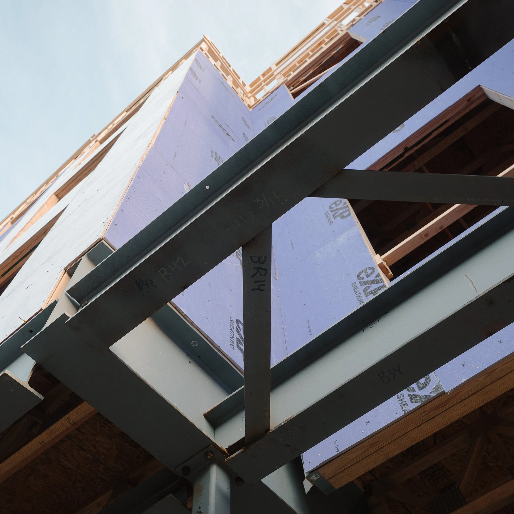 Construction progress on upcoming Manchester mixed-use development by SMBW