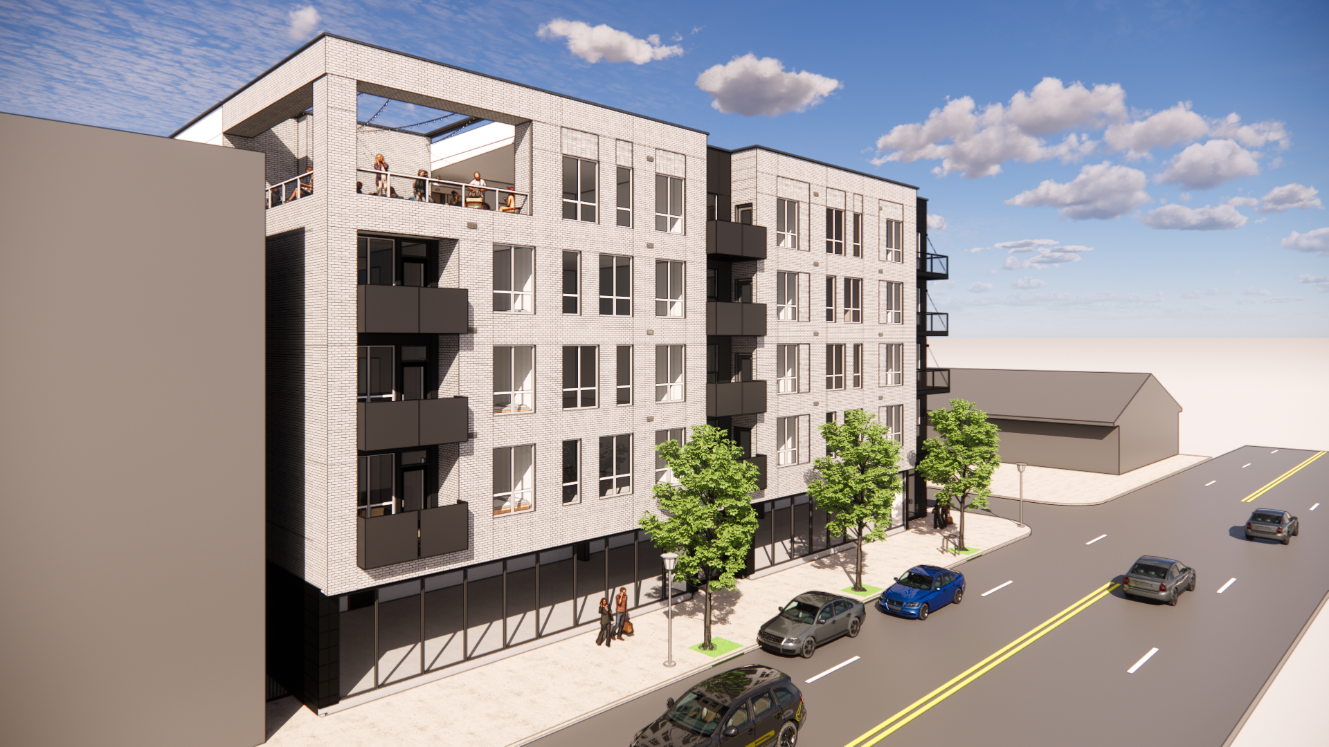 Rendering by SMBW for upcoming Manchester mixed-use development