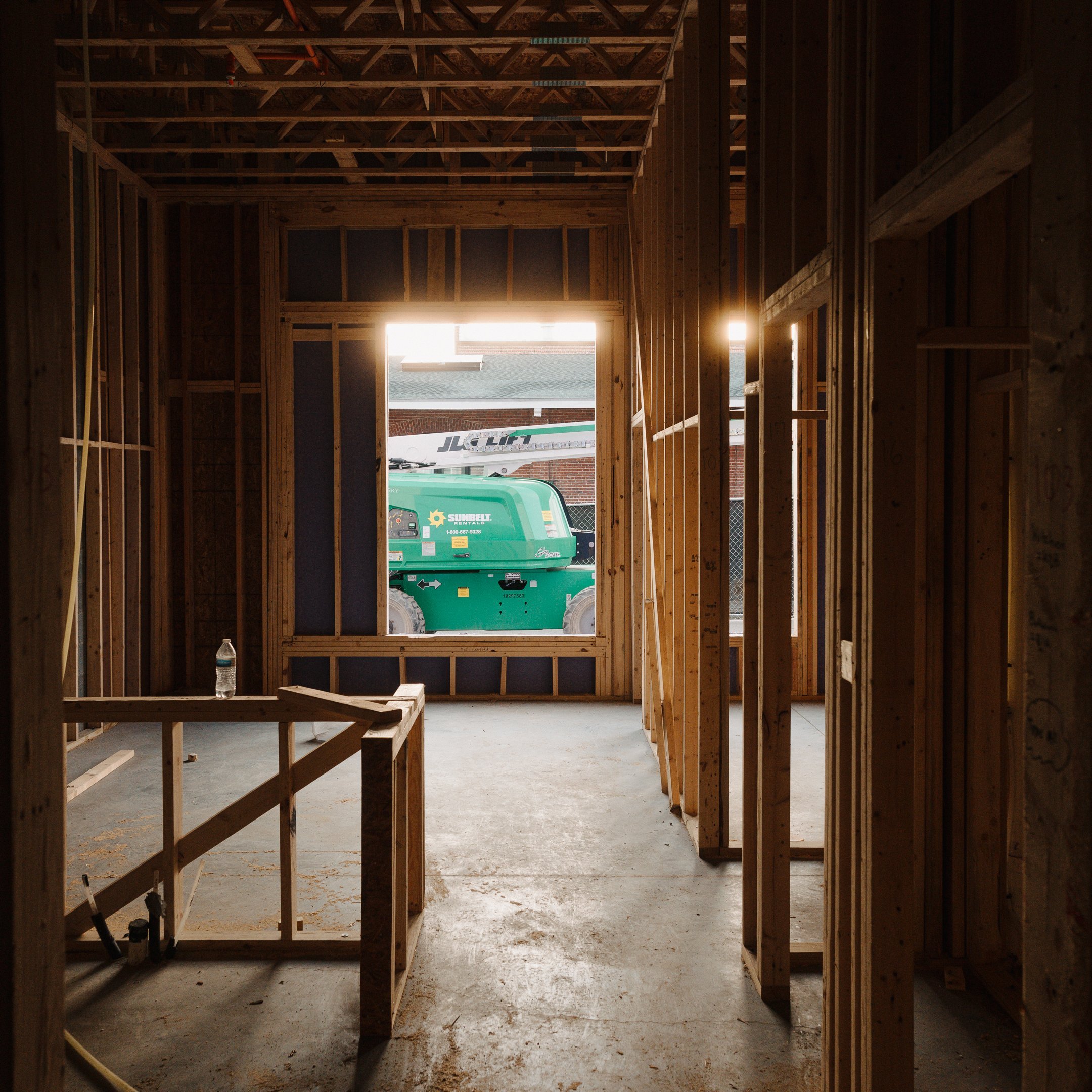 Construction progress on upcoming Manchester mixed-use development by SMBW