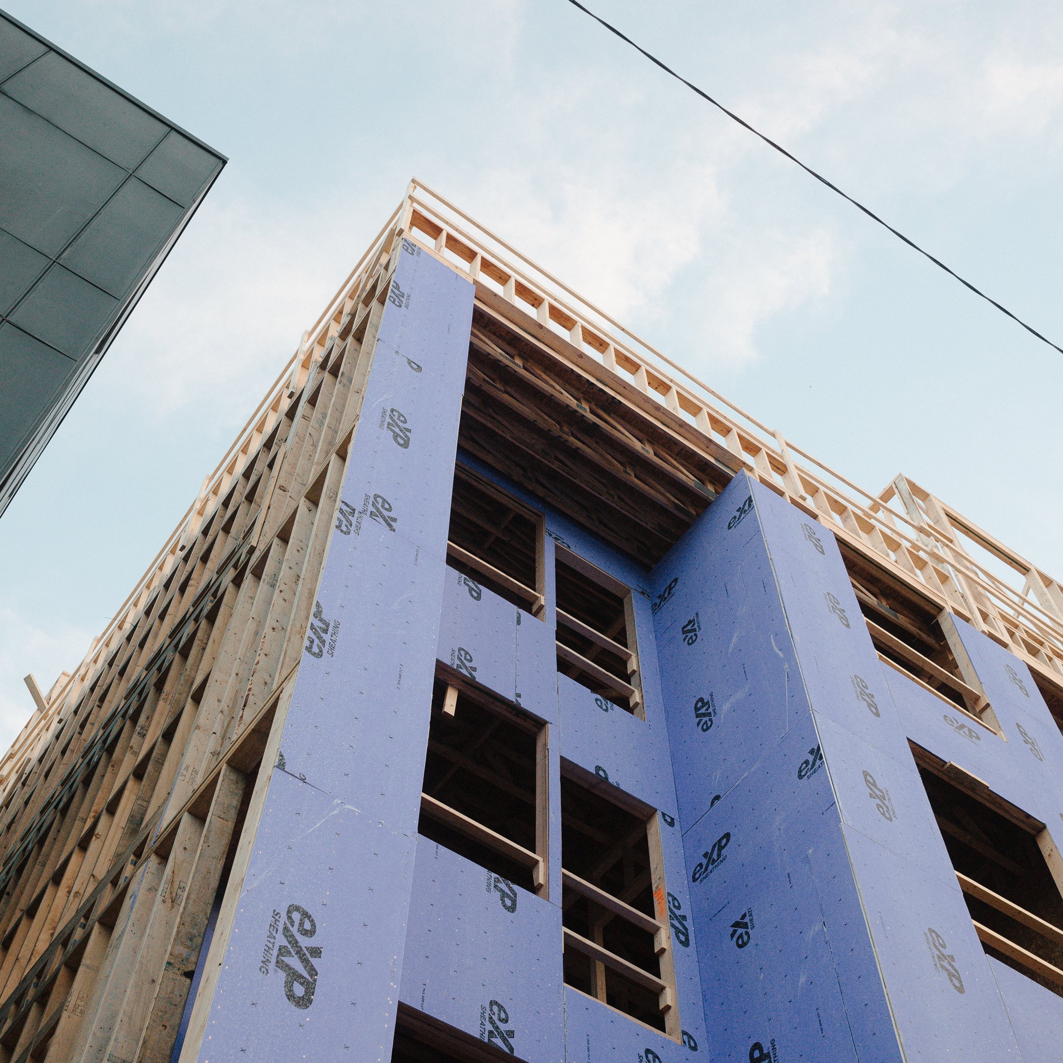 Construction progress on upcoming Manchester mixed-use development by SMBW