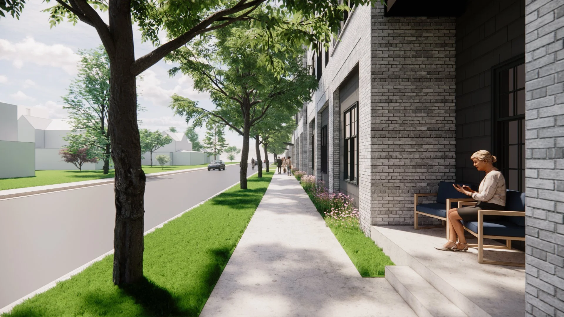 Rendering of SMBW mixed-use development in Gaithersburg, MD