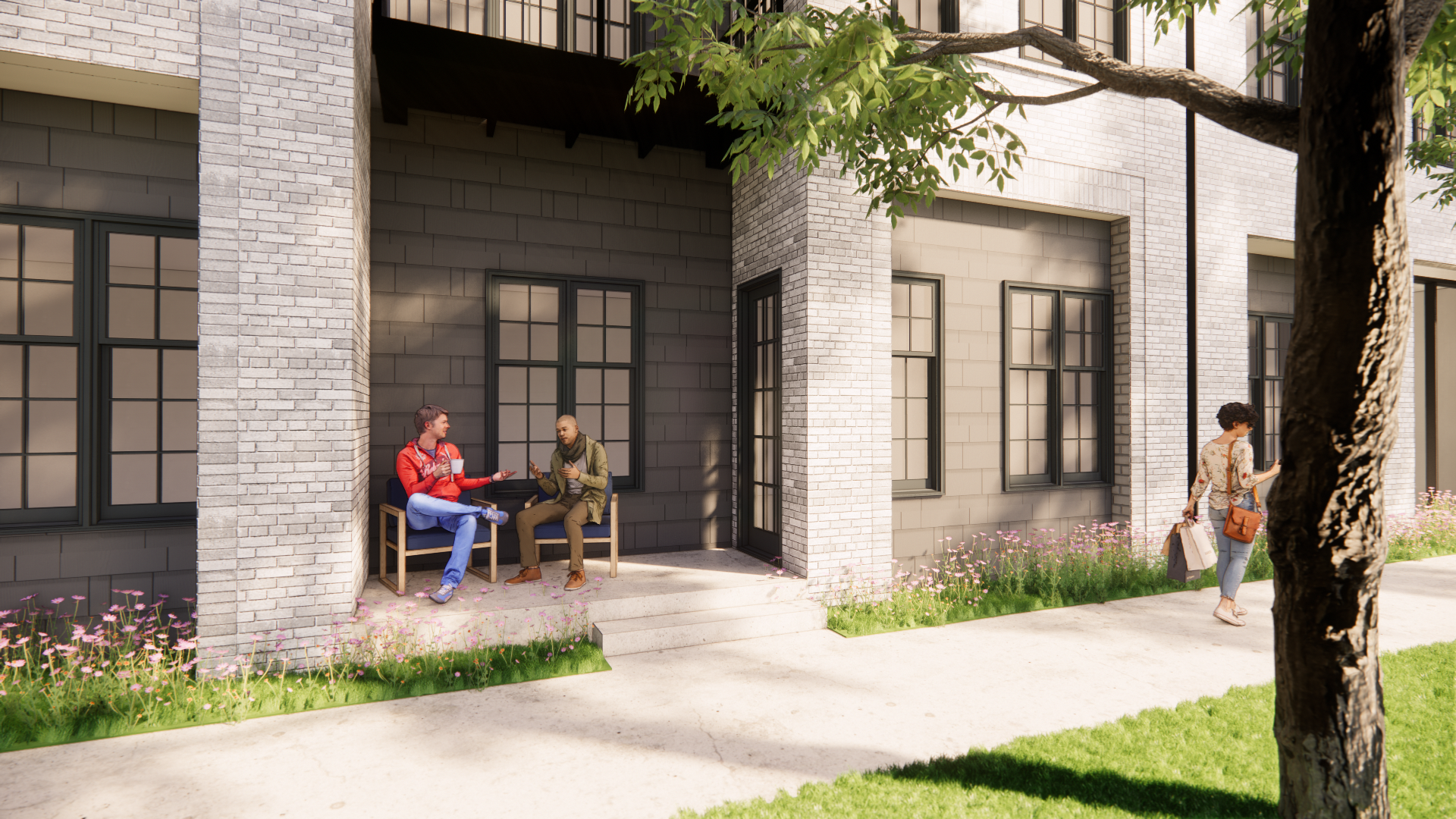 Rendering of SMBW mixed-use development in Gaithersburg, MD