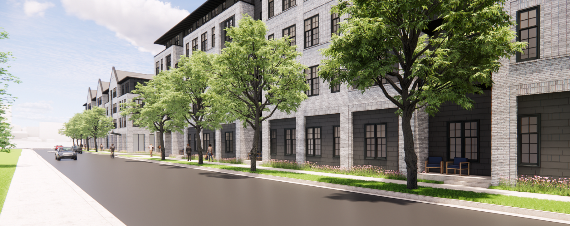 Rendering of SMBW mixed-use development in Gaithersburg, MD