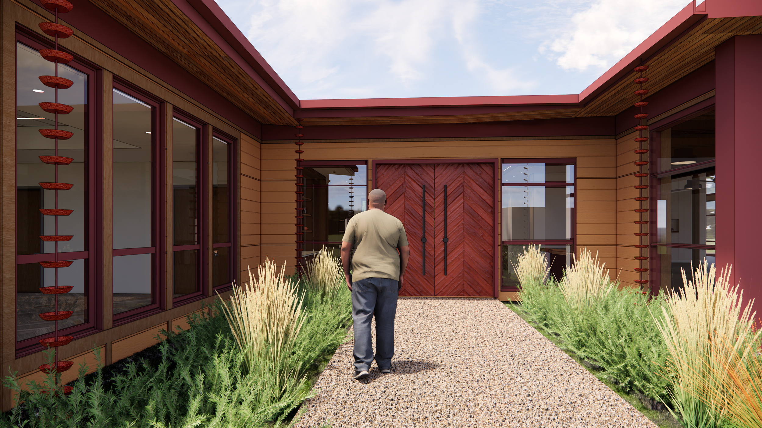 Richmond architecture and interior design firm SMBW's rendering for the Pamunkey Indian Tribe's Cultural Resource Center
