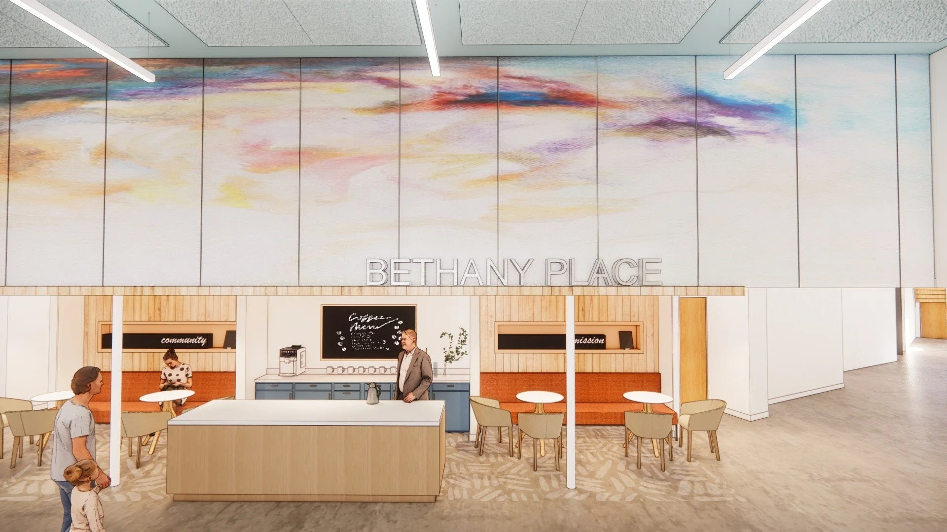 Richmond architecture and interior design firm SMBW's design for Bethany Place Baptist Church.
