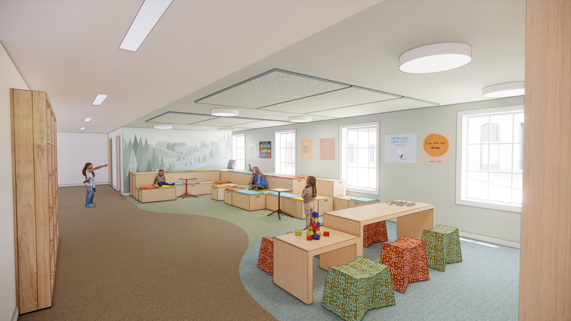 Richmond architecture and interior design firm SMBW's design for Bethany Place Baptist Church.