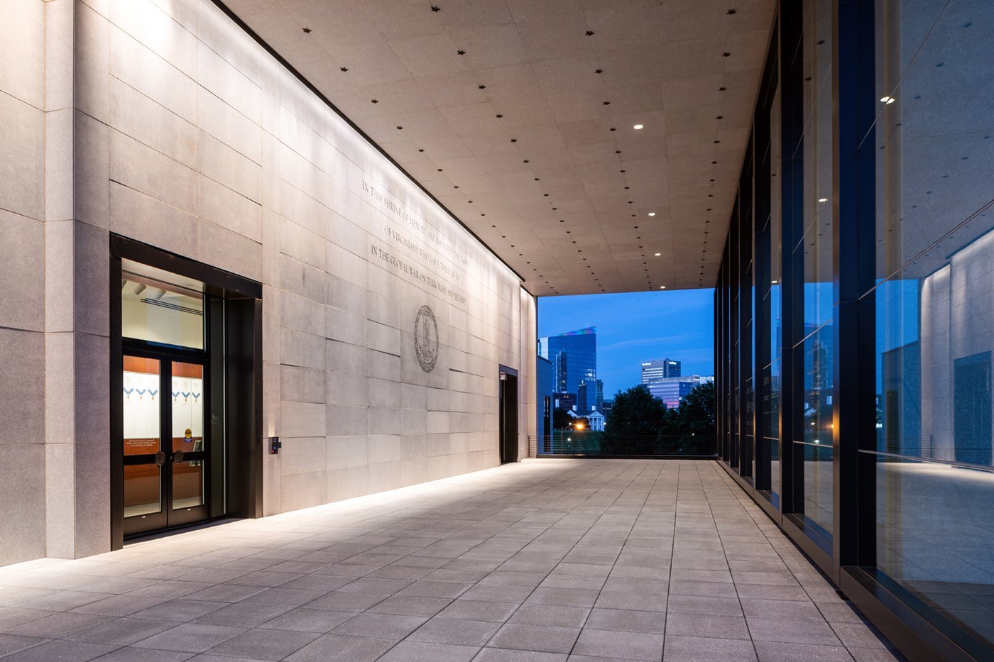 Richmond architecture and interior design firm SMBW's design for Virginia War Memorial