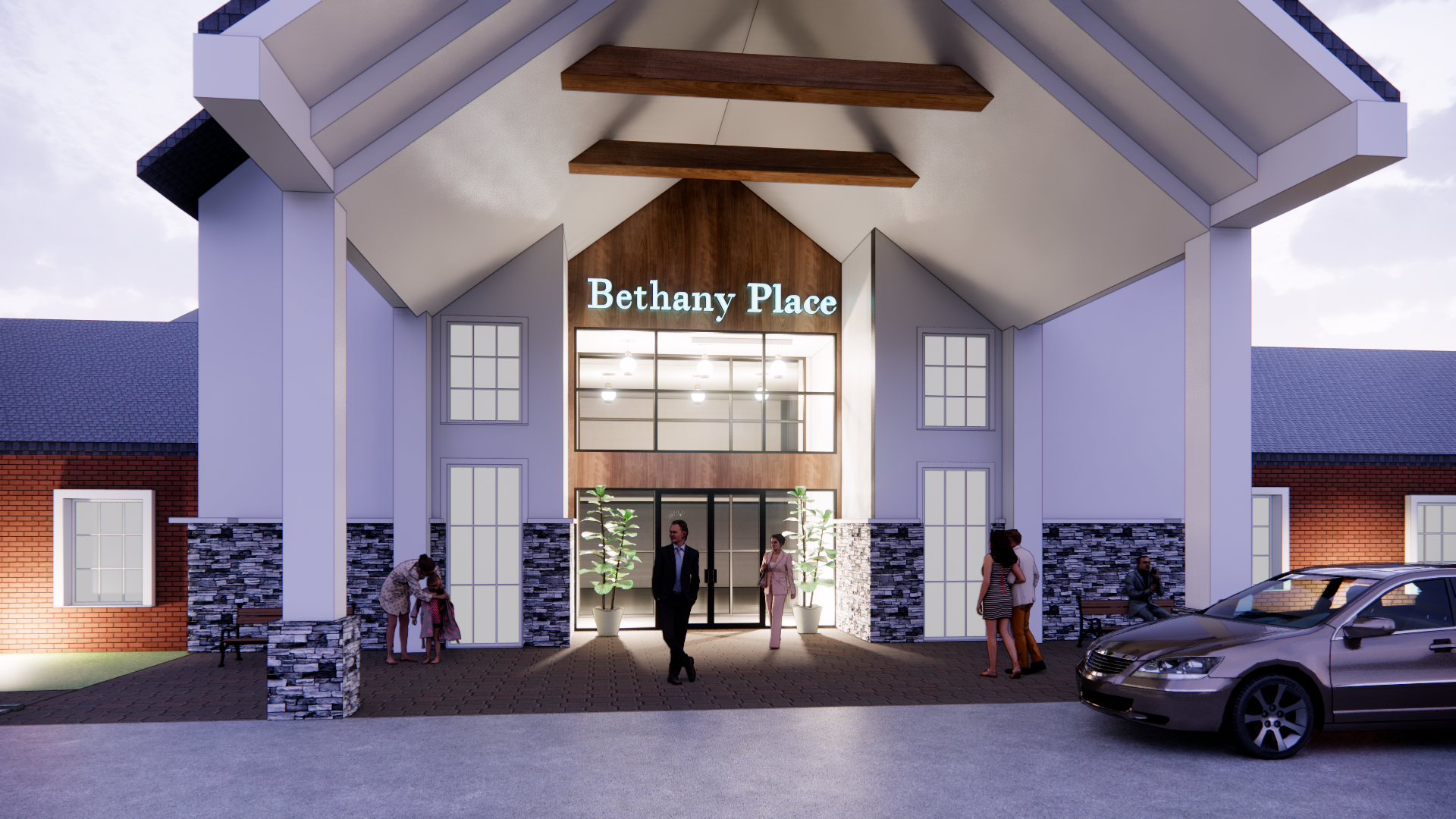 Richmond architecture and interior design firm SMBW's design for Bethany Place Baptist Church.