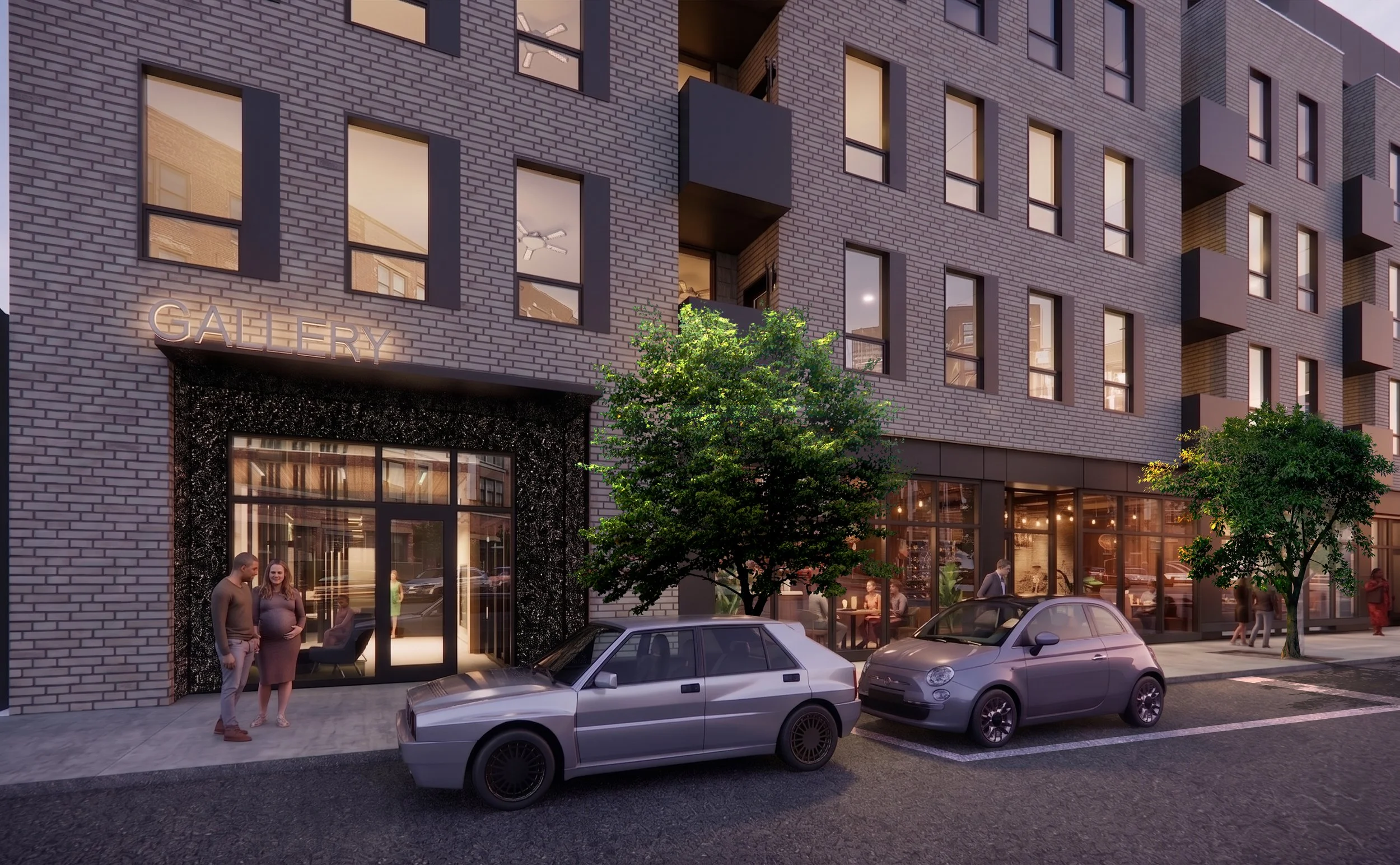 Exterior rendering of SMBW mixed-use project in Richmond's Manchester The Gallery