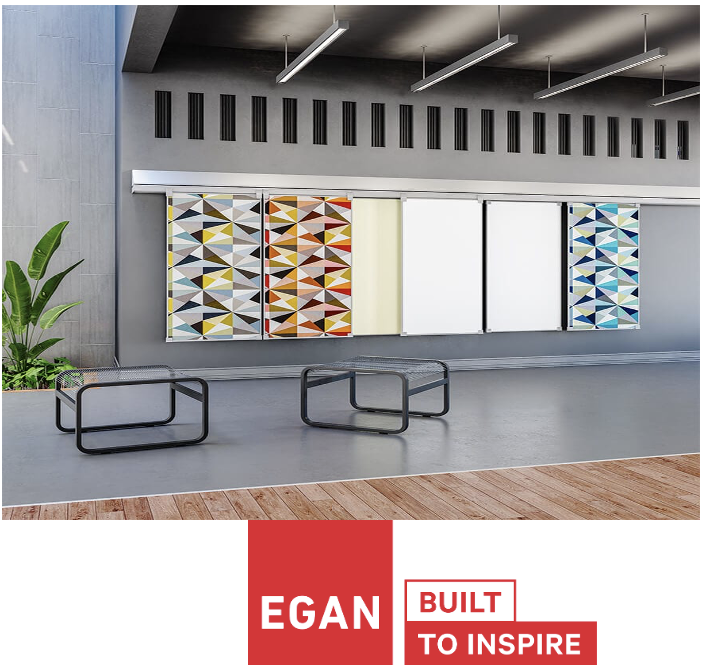 Egan architectural panels and Built to Inspire logo