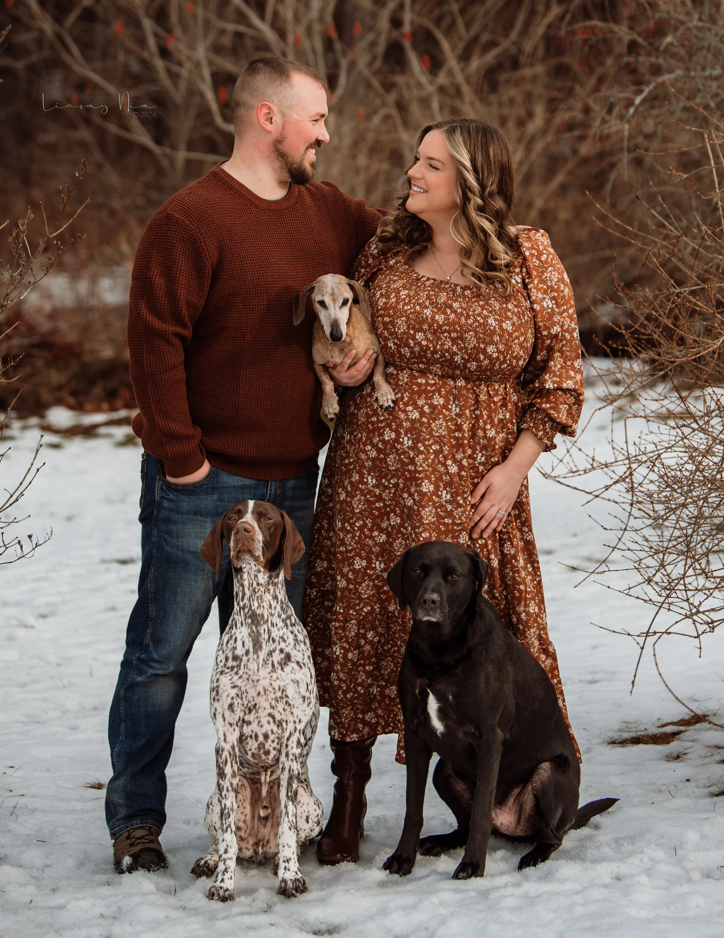 Brittany, Trevor and their fur-babies