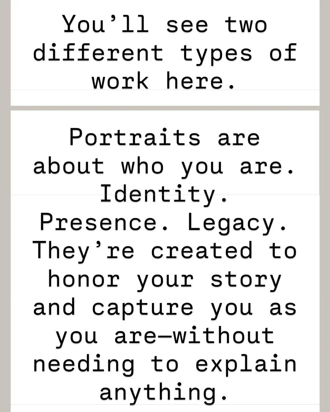 The differences between Portraits and Personal Branding photography..