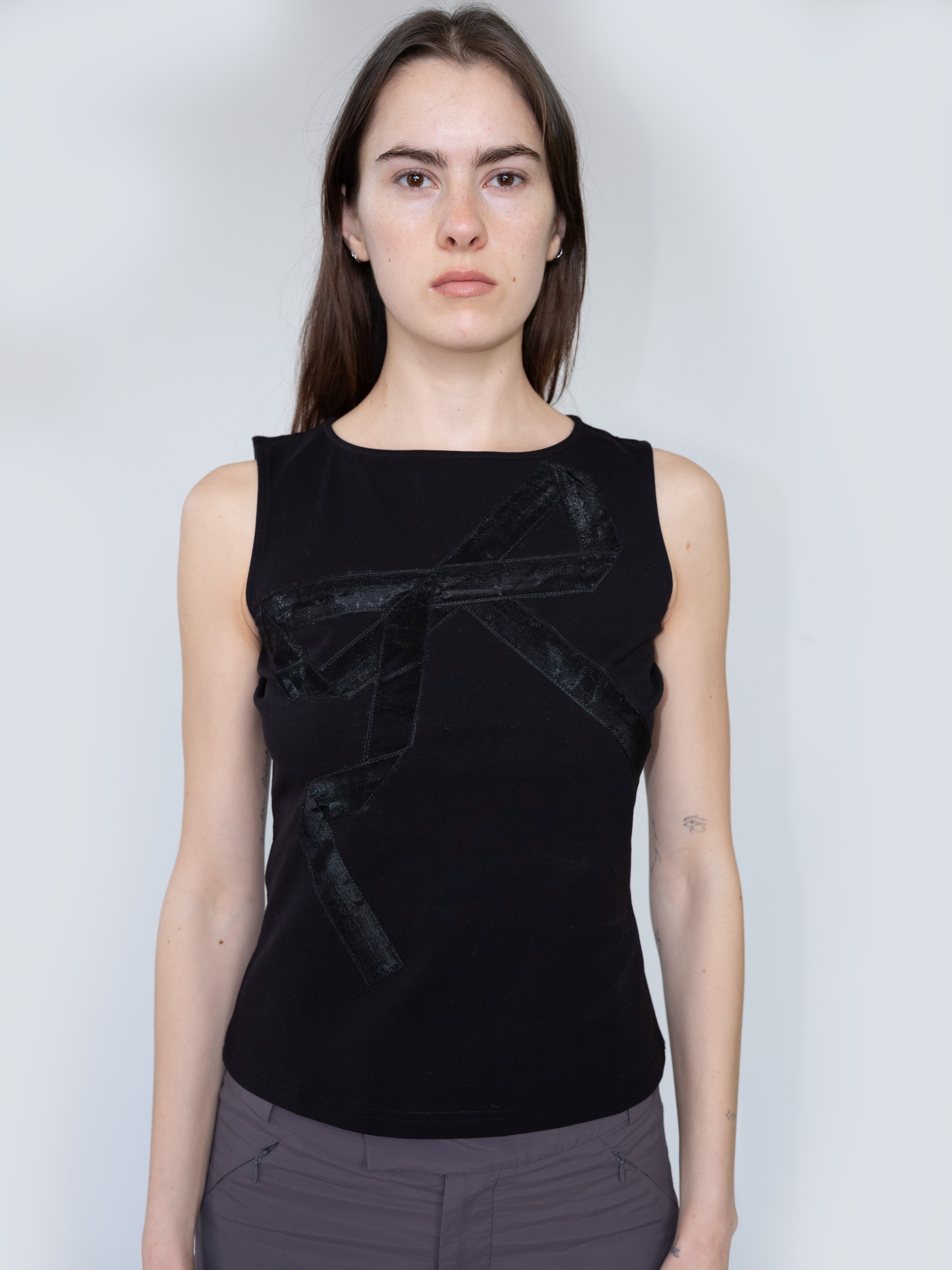 Ribbon Tank- Black