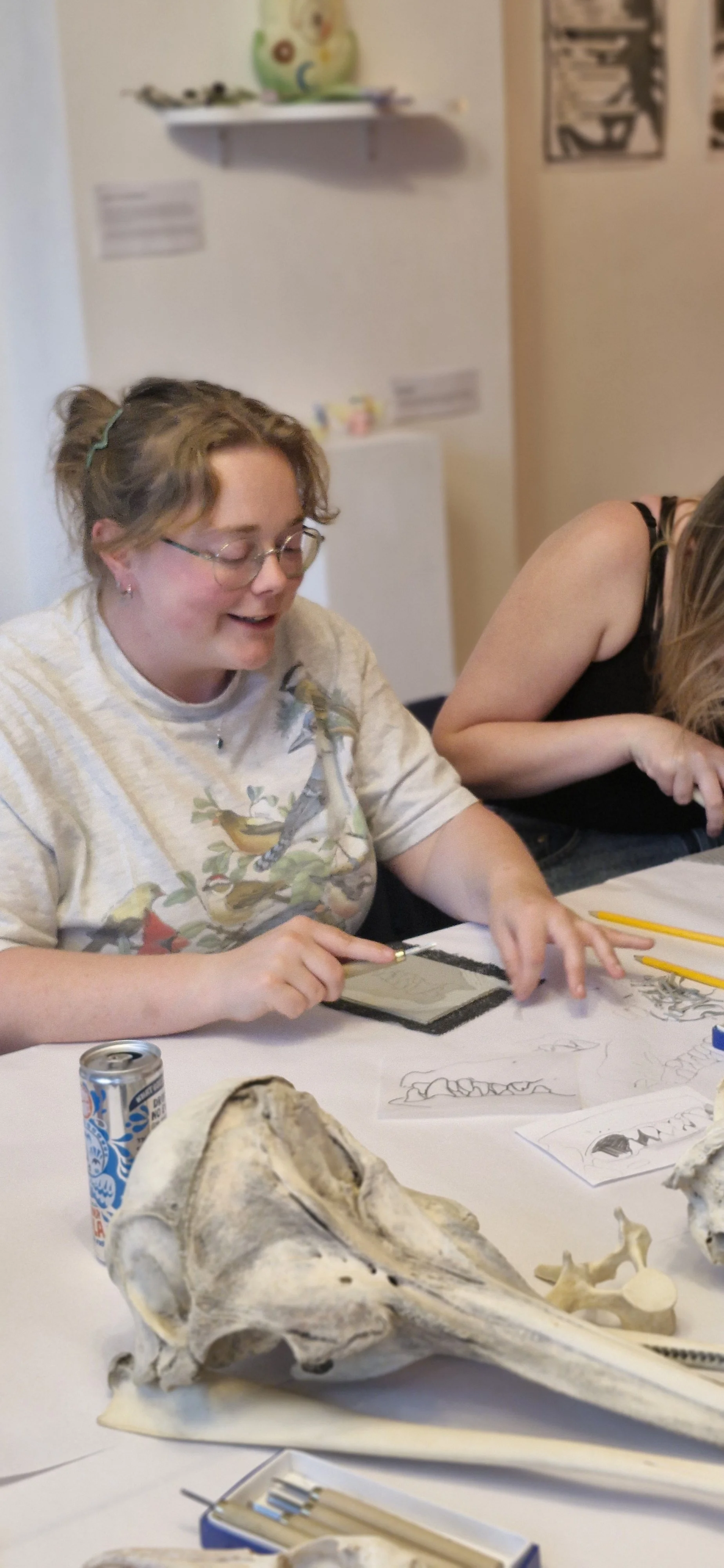 Launching Plymouth’s lino-printing club!