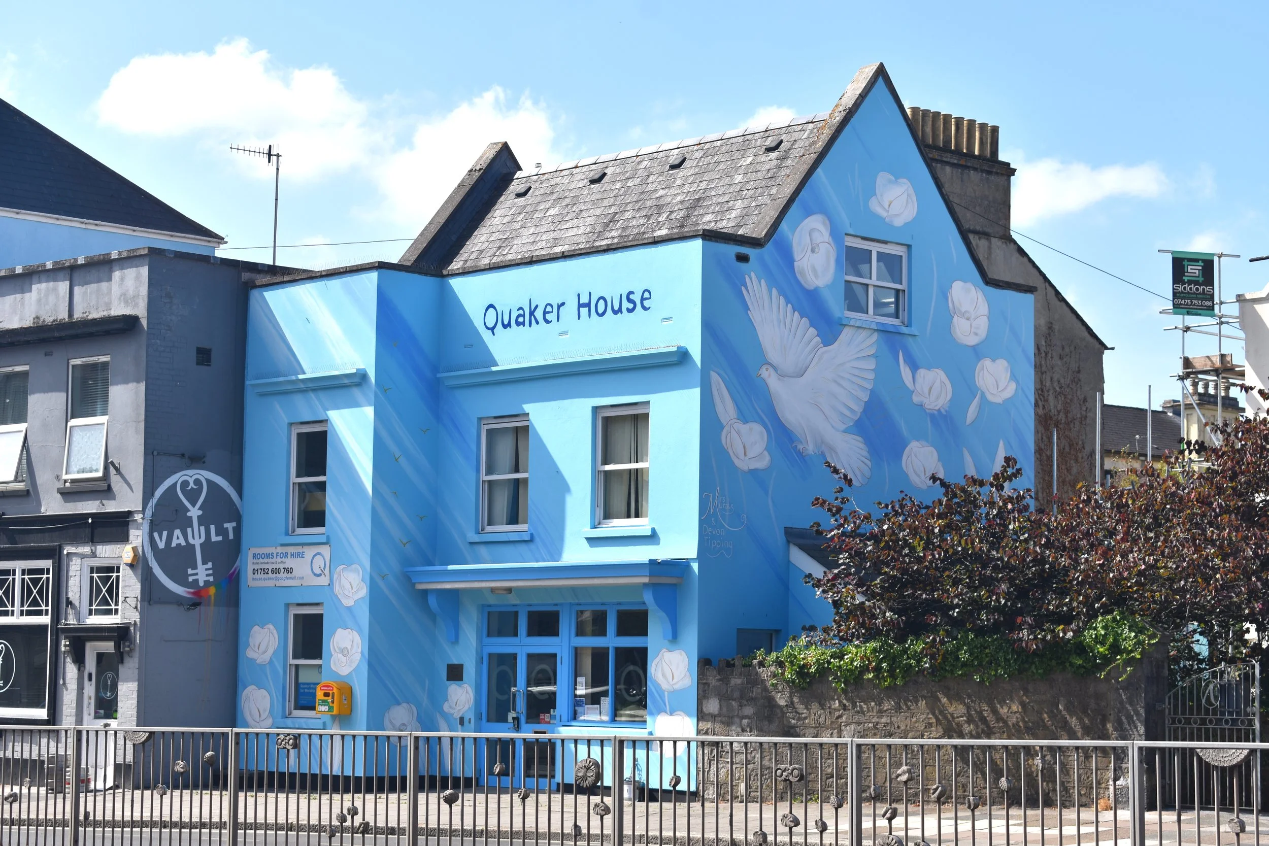 Dove of peace mural unveiling
