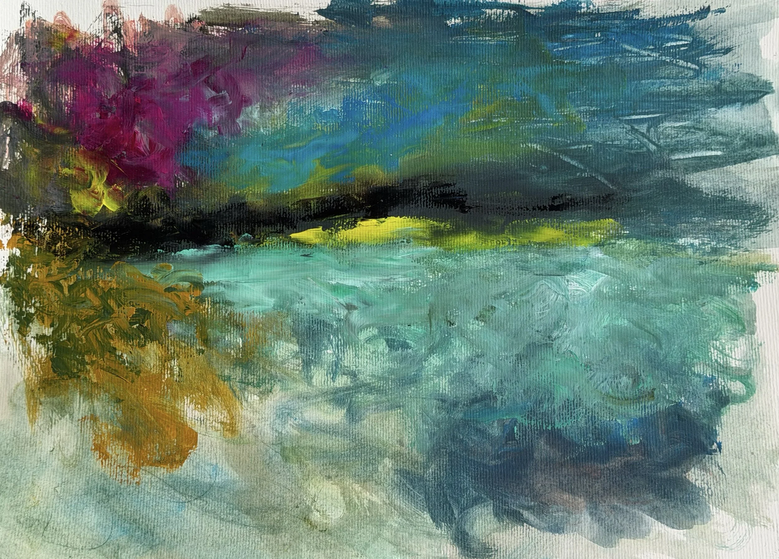 Blush of the wound 
Watercolor on paper
40x30 cm 