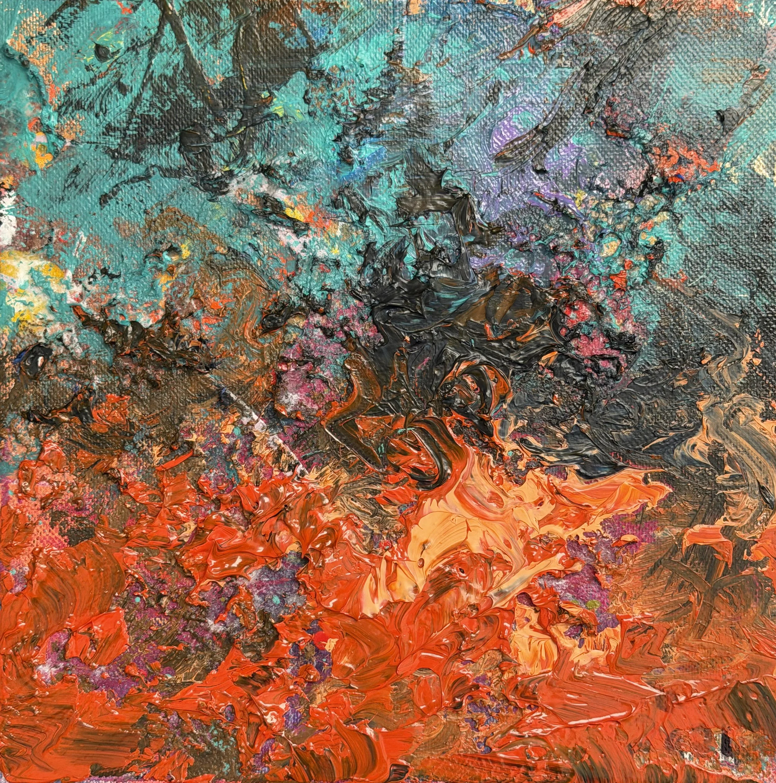 Velvet Undergrowth
Acrylic on Canvas 
20x20 cm 