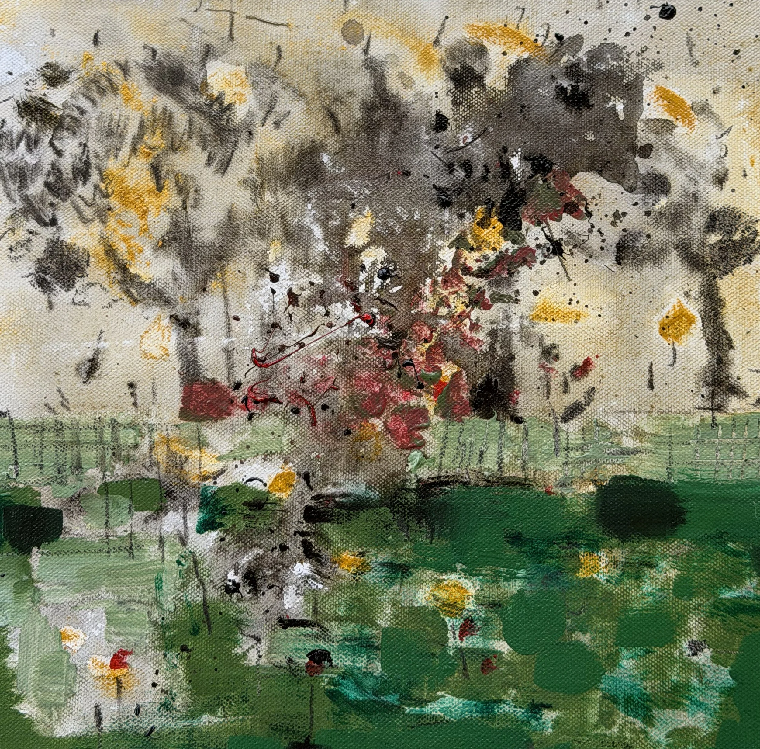 Roots of Light,2024
Acrylic on Canvas
30x30 cm 
