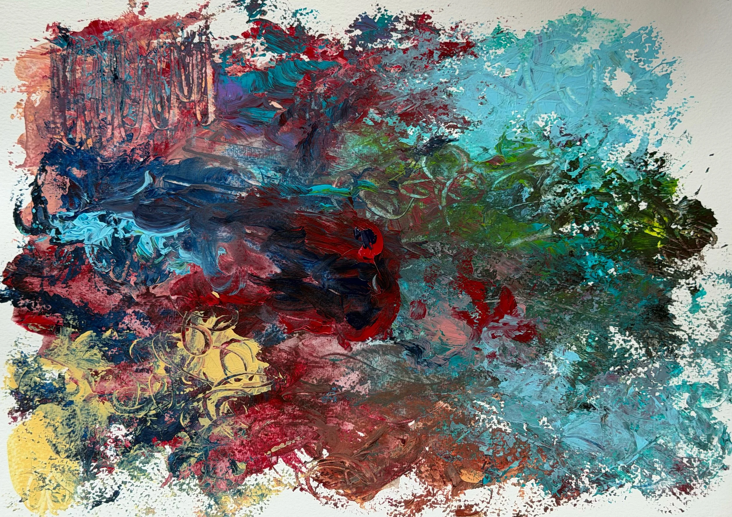 Gathering Light
Acrylics on Paper
40x30 cm 