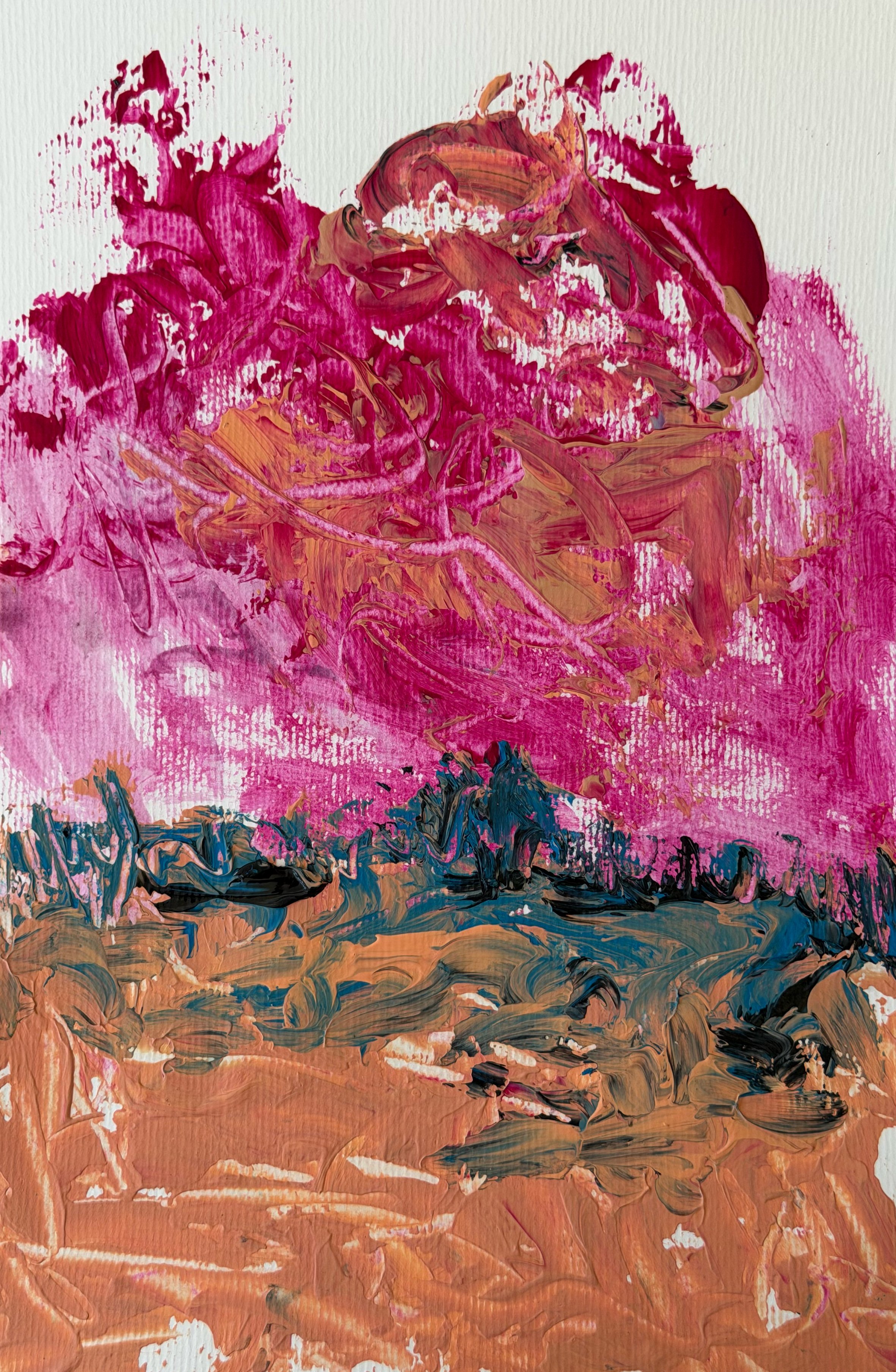 Electric Meadow
Acrylic on paper 
20x40 cm 