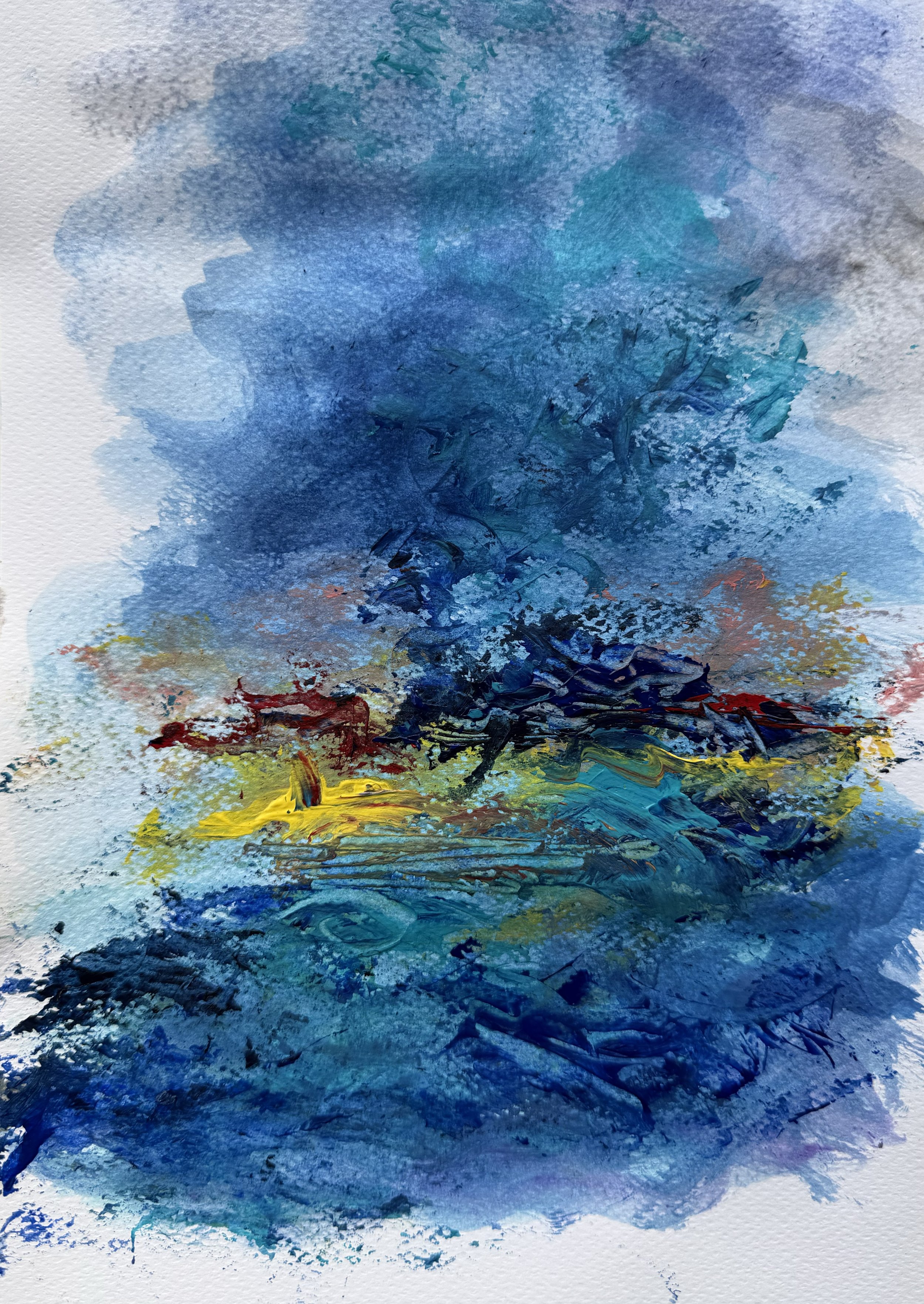 Echoes in Turquoise
Watercolor on paper
20x30 cm 