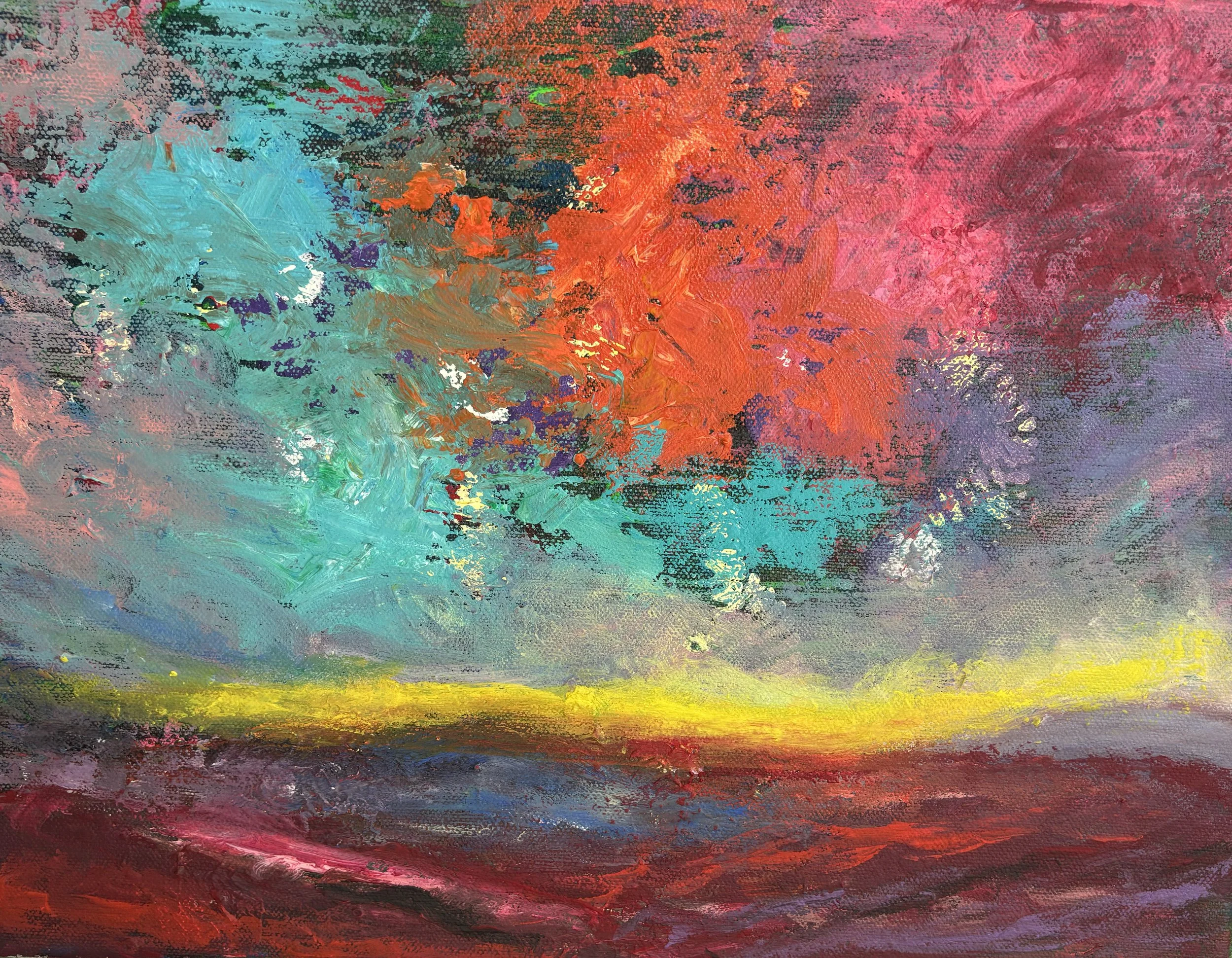 Whispers beyond the horizon 
Acrylic on canvas
40x30 cm 