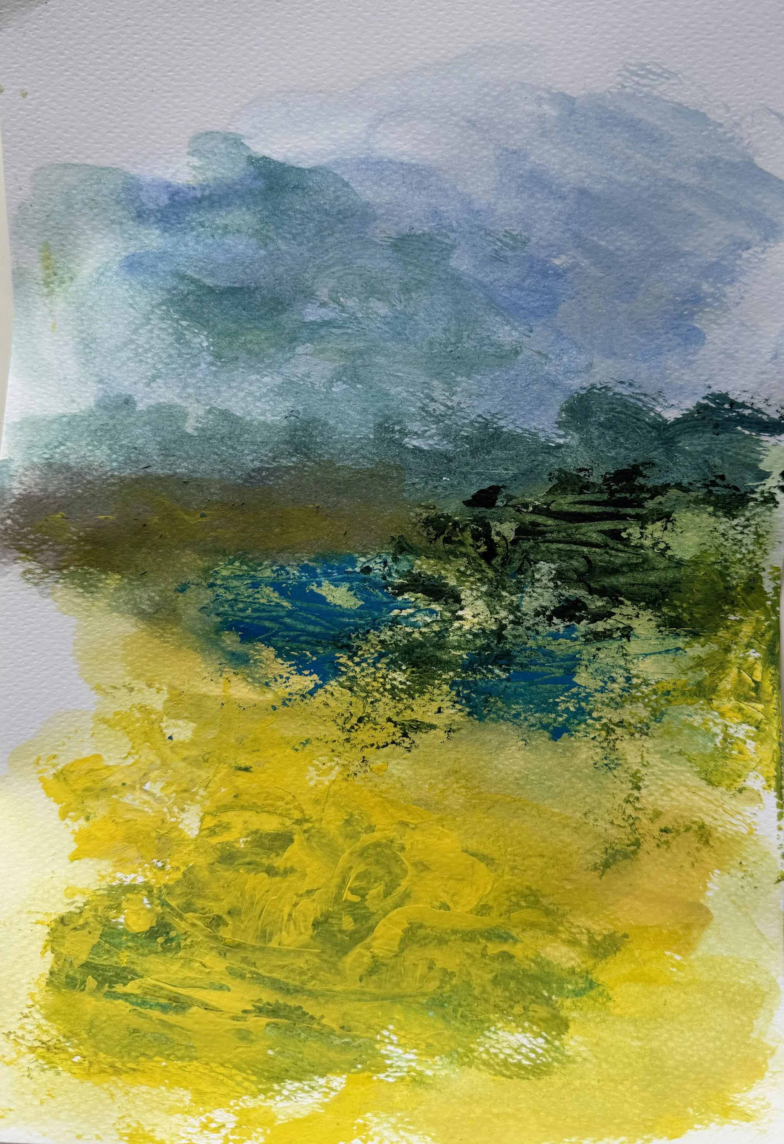 Meadow after light
Watercolor on paper
20x30 cm 