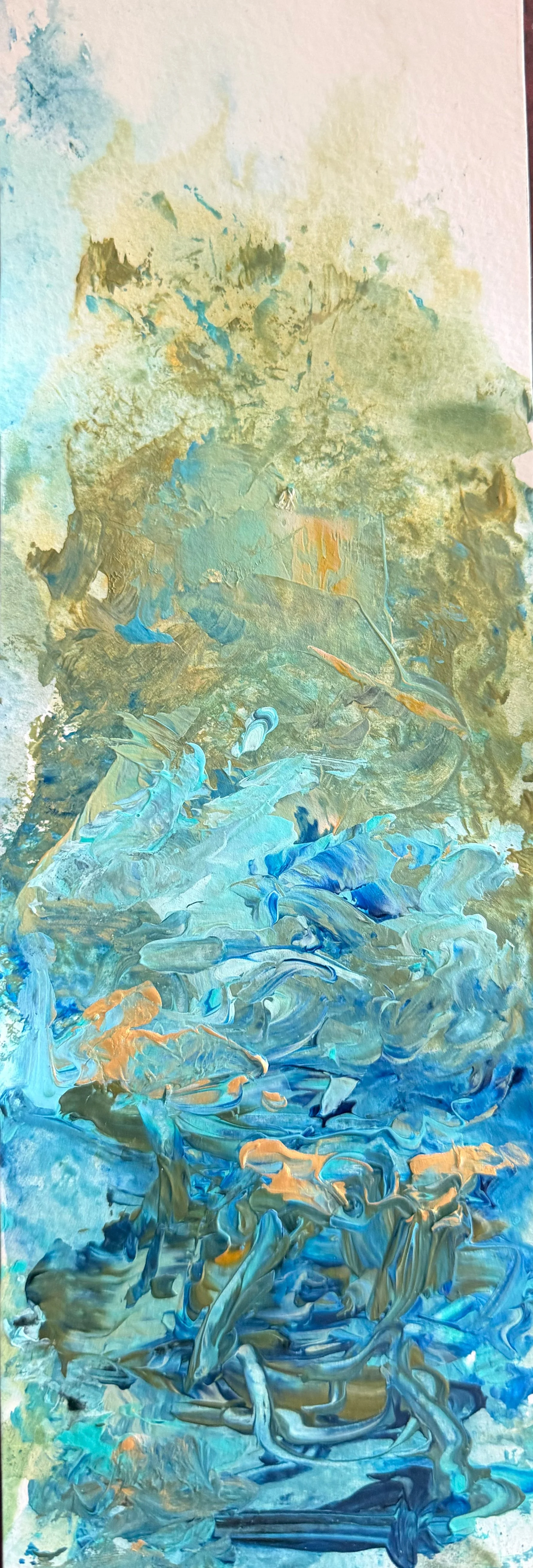 Soft Awakening 
Acrylic on paper
9.5x28 cm  