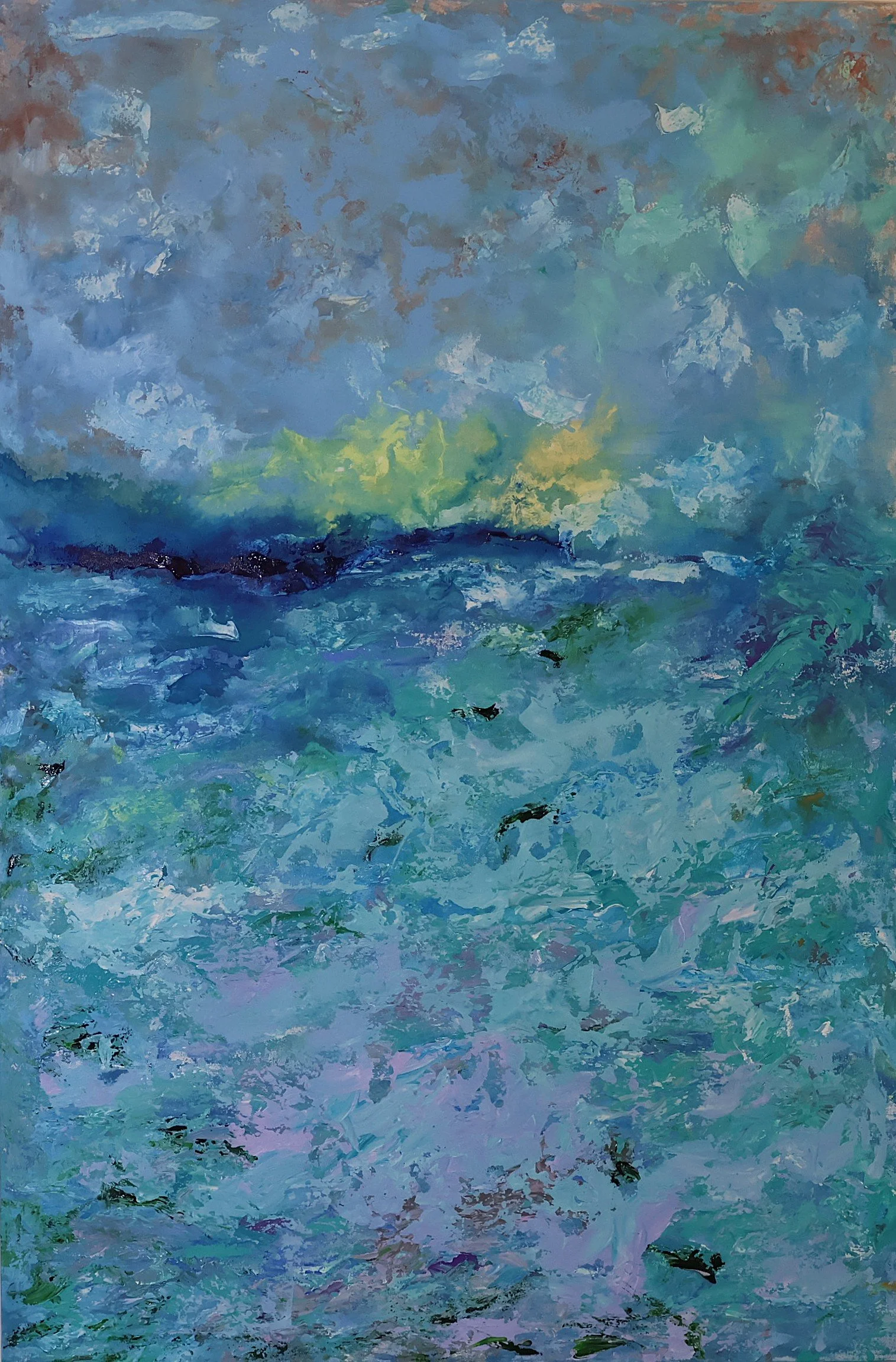 Sea of Serenity
Acrylic on canvas 
100x150 cm 