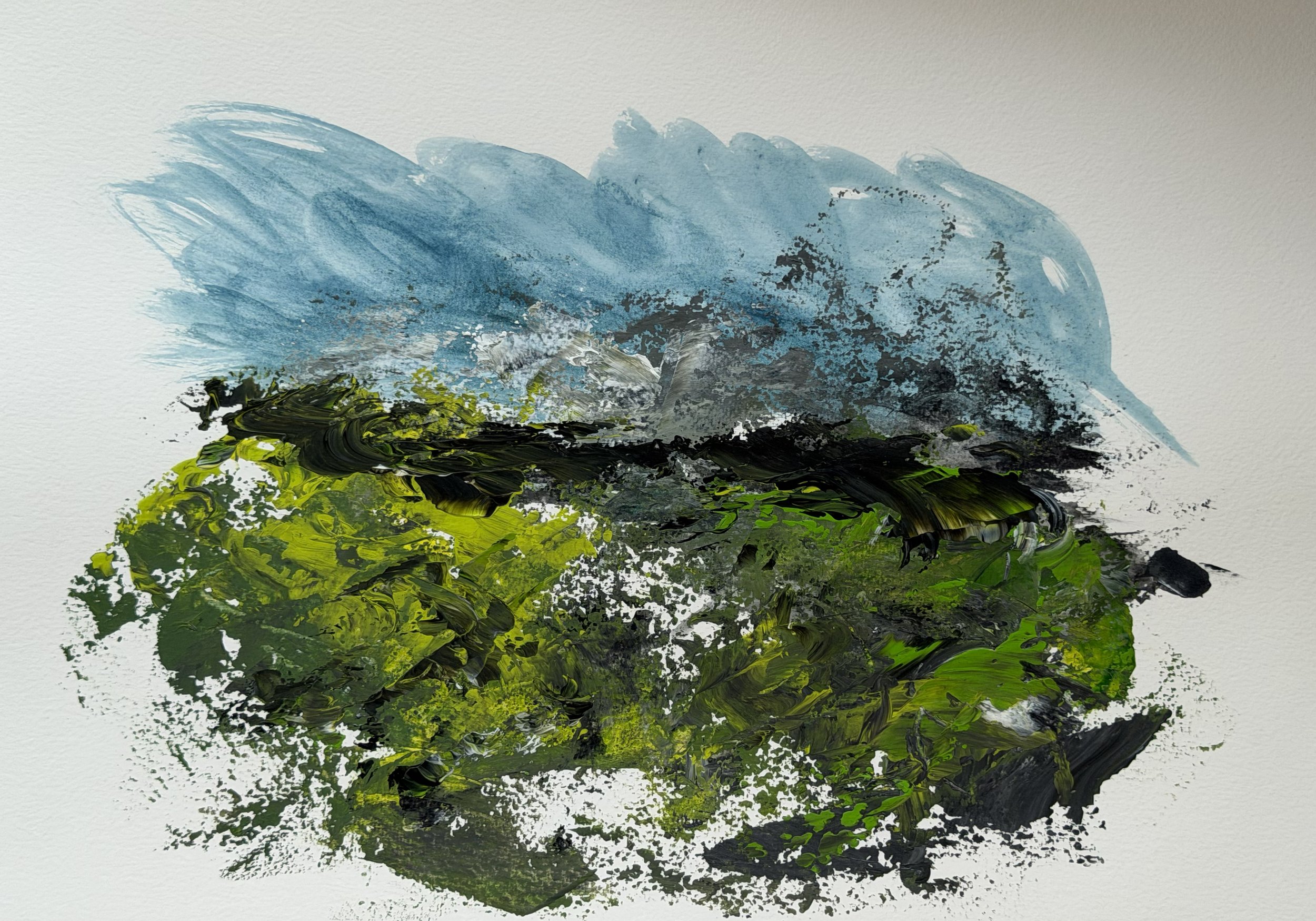 Forest Memory,
Acrylics on paper
40x30 cm 