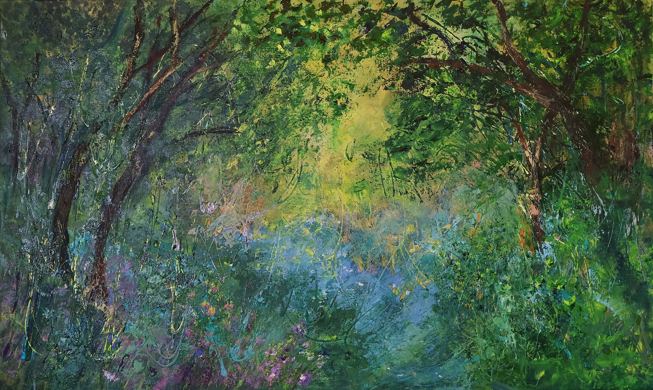 Where the lights lives
Acrylic On Canvas 
150x90 cm 