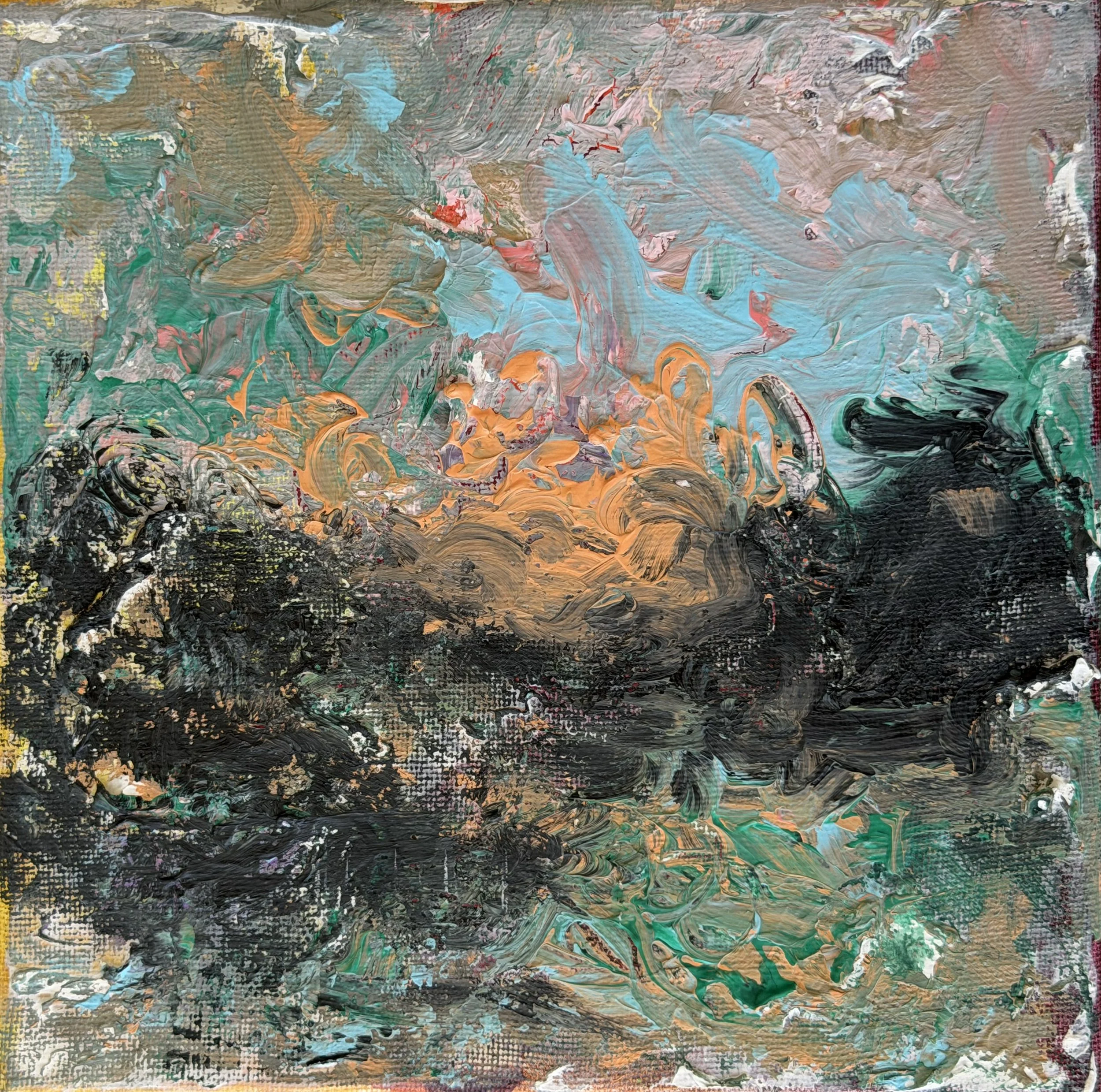 Between Black and Light
Acrylic on canvas
20x20 cm 