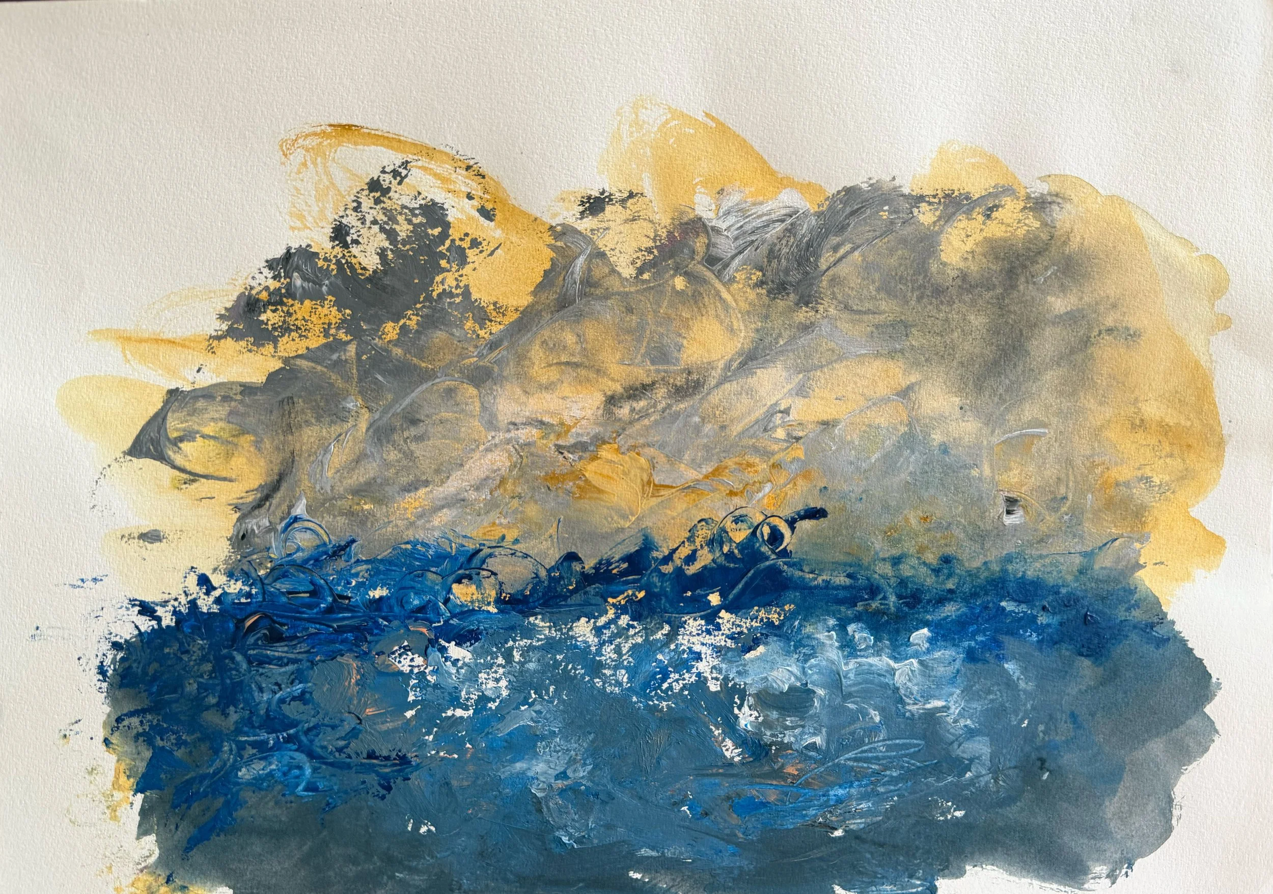 The space between 
Acrylic on papers
40x30 cm 