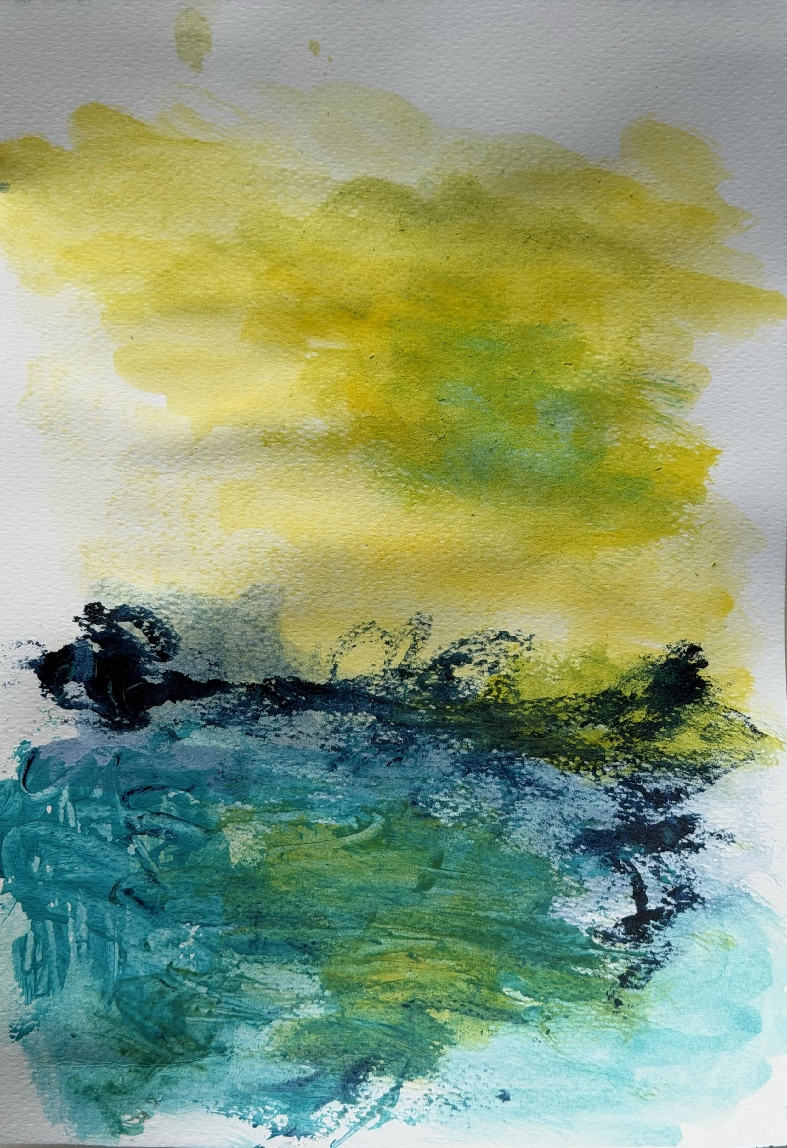 Where the wind rests,
Watercolor on paper
20x30 cm 