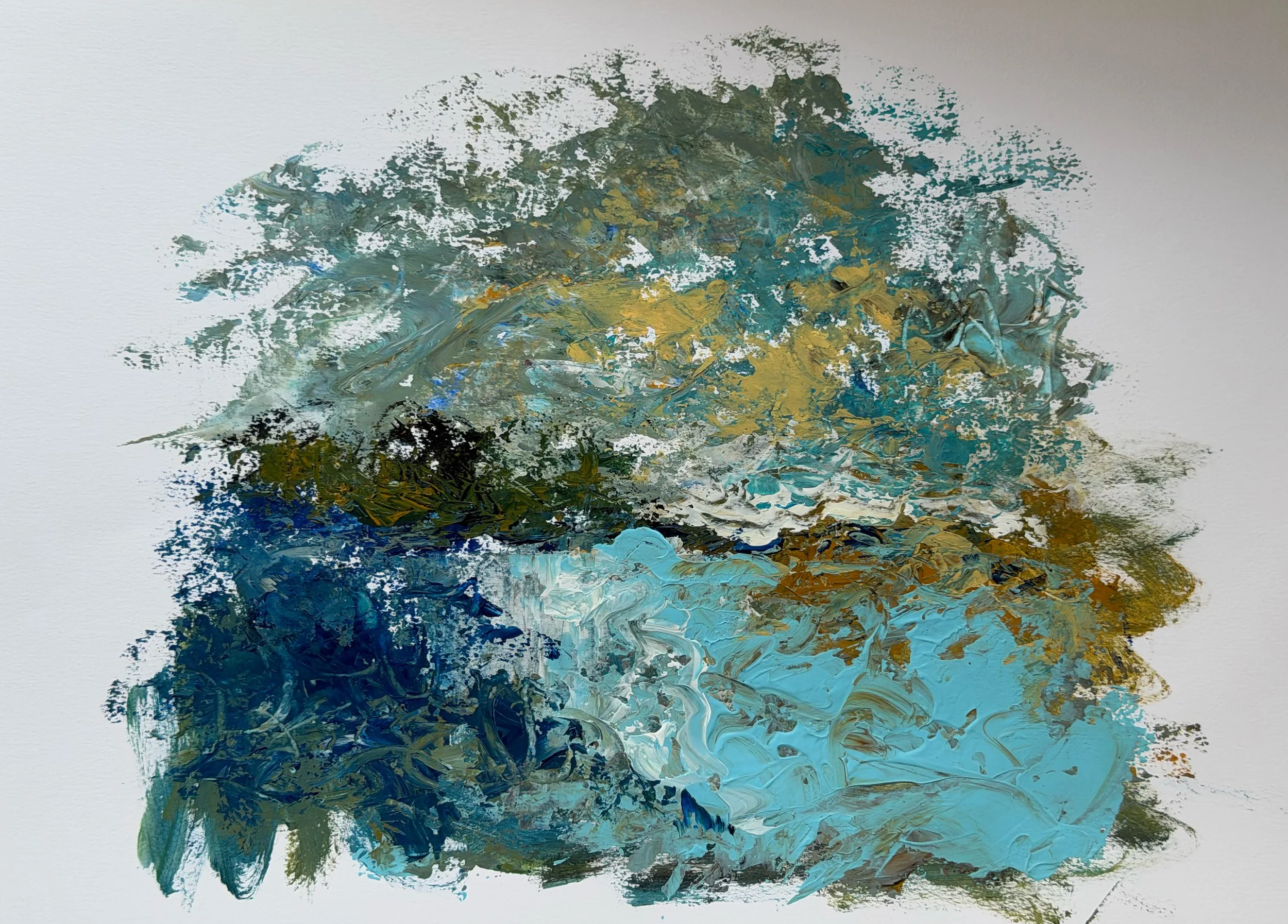 The secret Current,2026
acrylics on paper
40x30 cm 